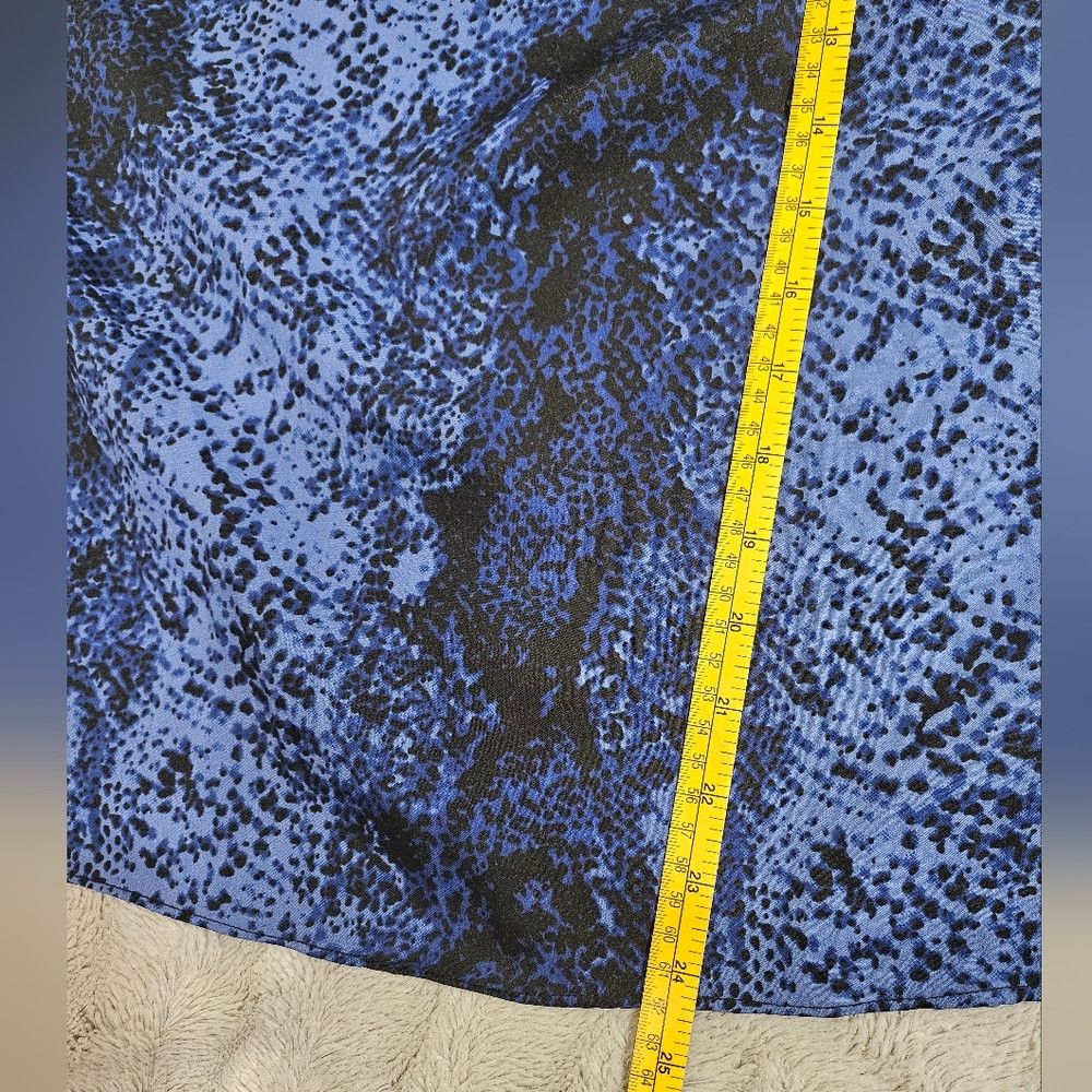 Walter Steiger NEW W118 Walter Baker Snake Print Blue Blouse Small Size S / US 4 / IT 40 - 5 Thumbnail