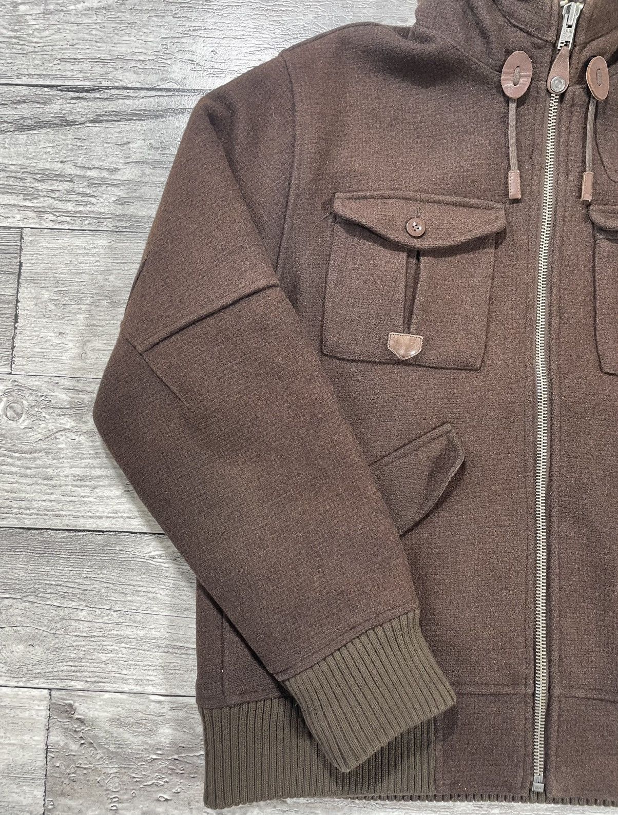The North Face Rare Vintage The North Face 2008 Wool MA-1 Style Bomber Size US L / EU 52-54 / 3 - 3 Thumbnail