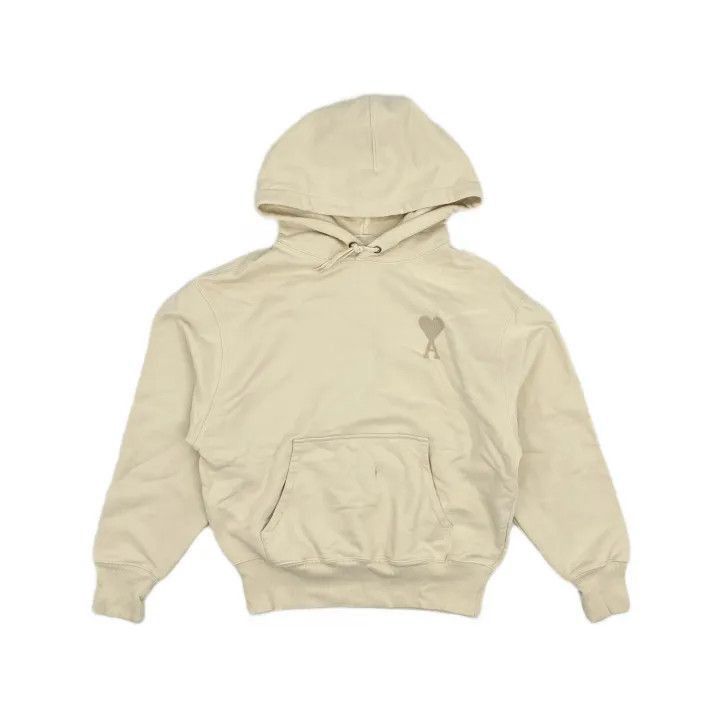 AMI AMIPARIS Heart Hoodie for Couples in Beige -2507 Size US S / EU 44-46 / 1 - 2 Thumbnail