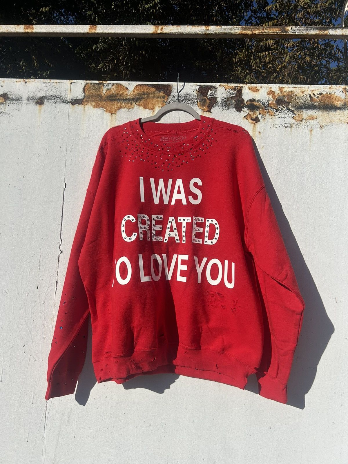 Vintage I WAS CREATED TO LOVE YOU 1of1 custom Size US XL / EU 56 / 4 - 1 Thumbnail