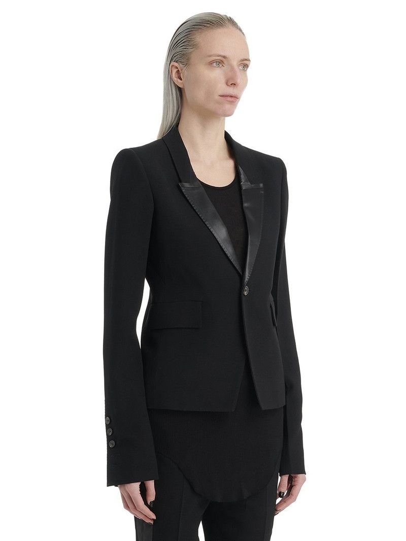 Rick Owens o1y0126 Blazer in Black Size L / US 10 / IT 46 - 4 Thumbnail