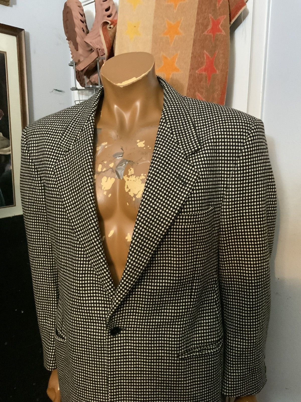Versace Vintage V2 Versace Polka Dot Wool Evening Blazer Jacket Size 52R - 12 Thumbnail