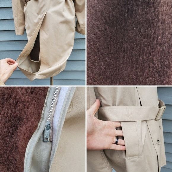 Vintage Vintage 80s Towncraft Double Breasted Belted British Khaki F Size US L / EU 52-54 / 3 - 6 Thumbnail