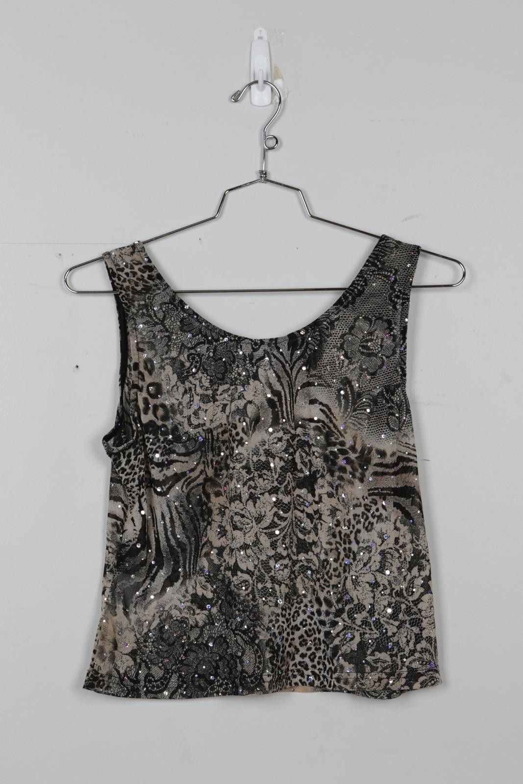 Other 90's Joseph Ribkoff Sheer Floral AOP Tank Top Size S / US 4 / IT 40 - 2 Thumbnail