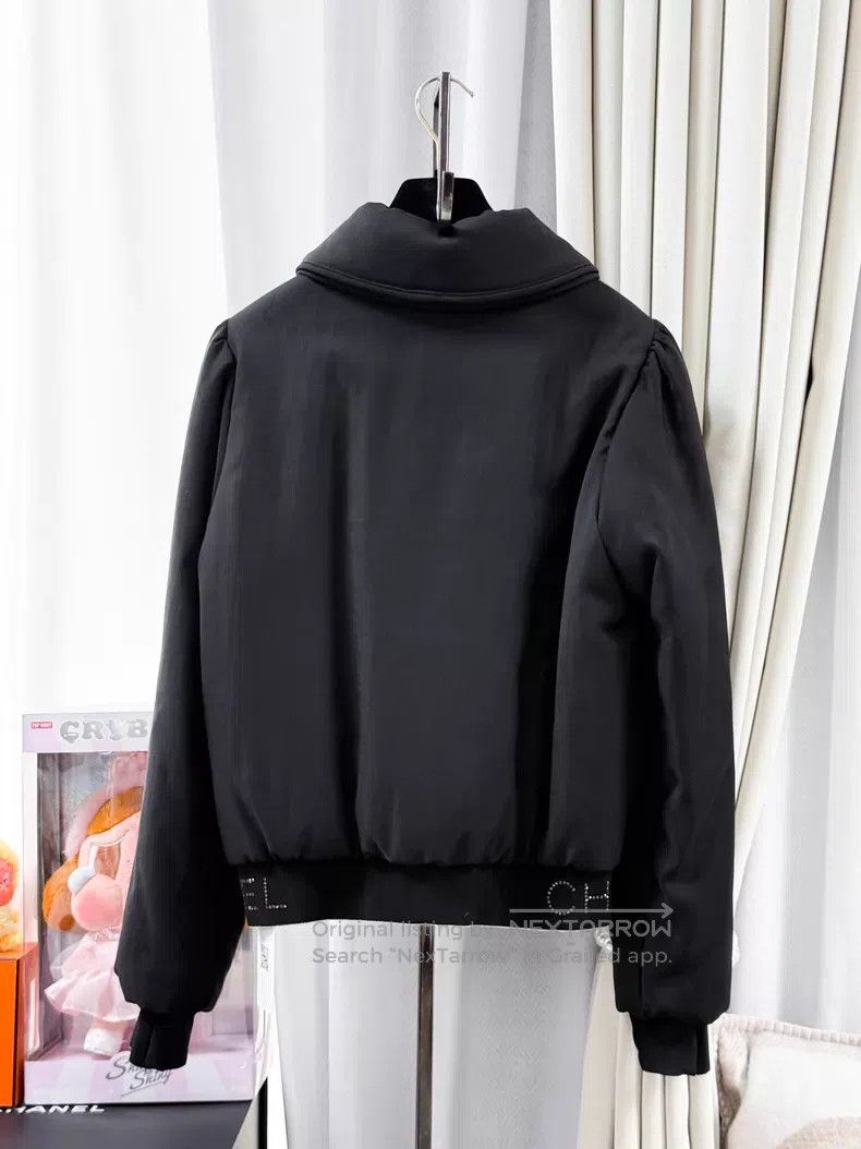 Chanel Chanel Doll collar thin glitter long-sleeved cotton jacket Size XXS / US 00 / IT 34 - 2 Thumbnail