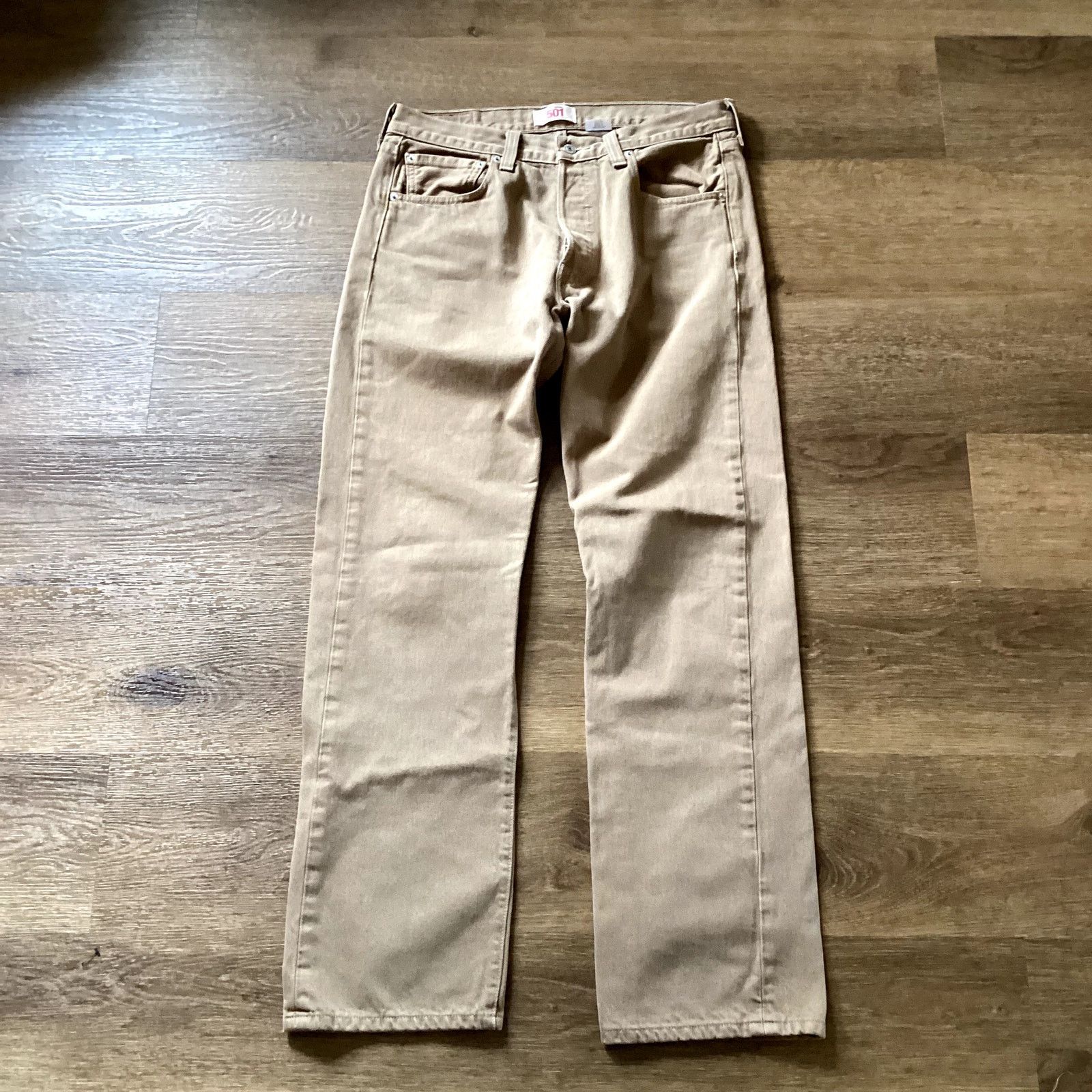 Levi's Levi 501 Tan Denim jeans Size US 33 - 1 Thumbnail