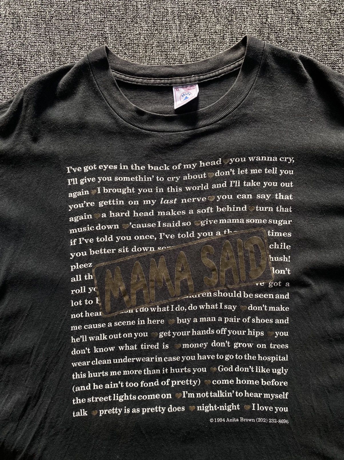 Delta Tshirt Mama Said Vintage Word Tee Size US XL / EU 56 / 4 - 2 Thumbnail