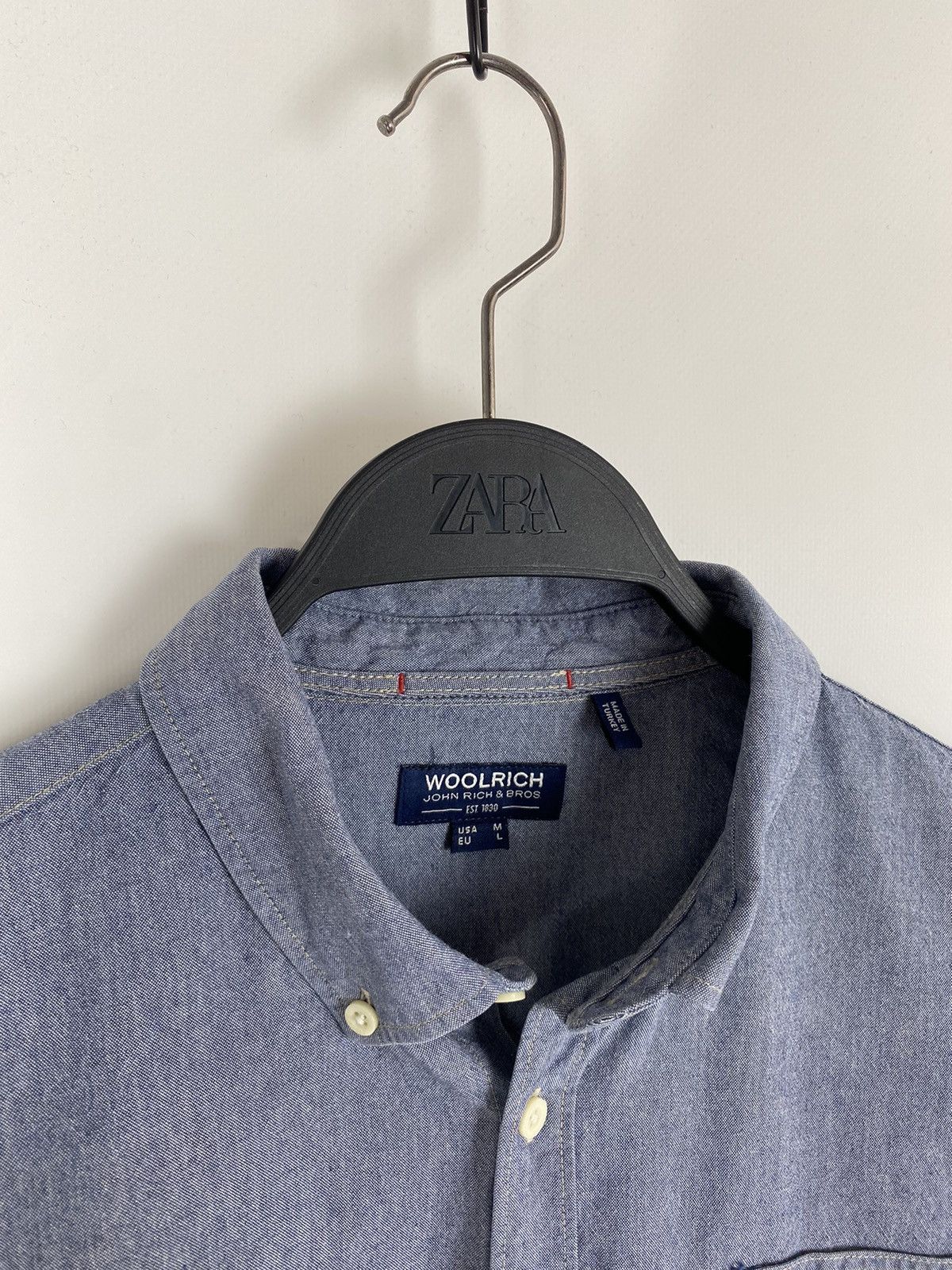 Woolrich Woolen Mills Woolrich Work Chambray 2 Pocket Button Up Shirt Size US M / EU 48-50 / 2 - 3 Thumbnail
