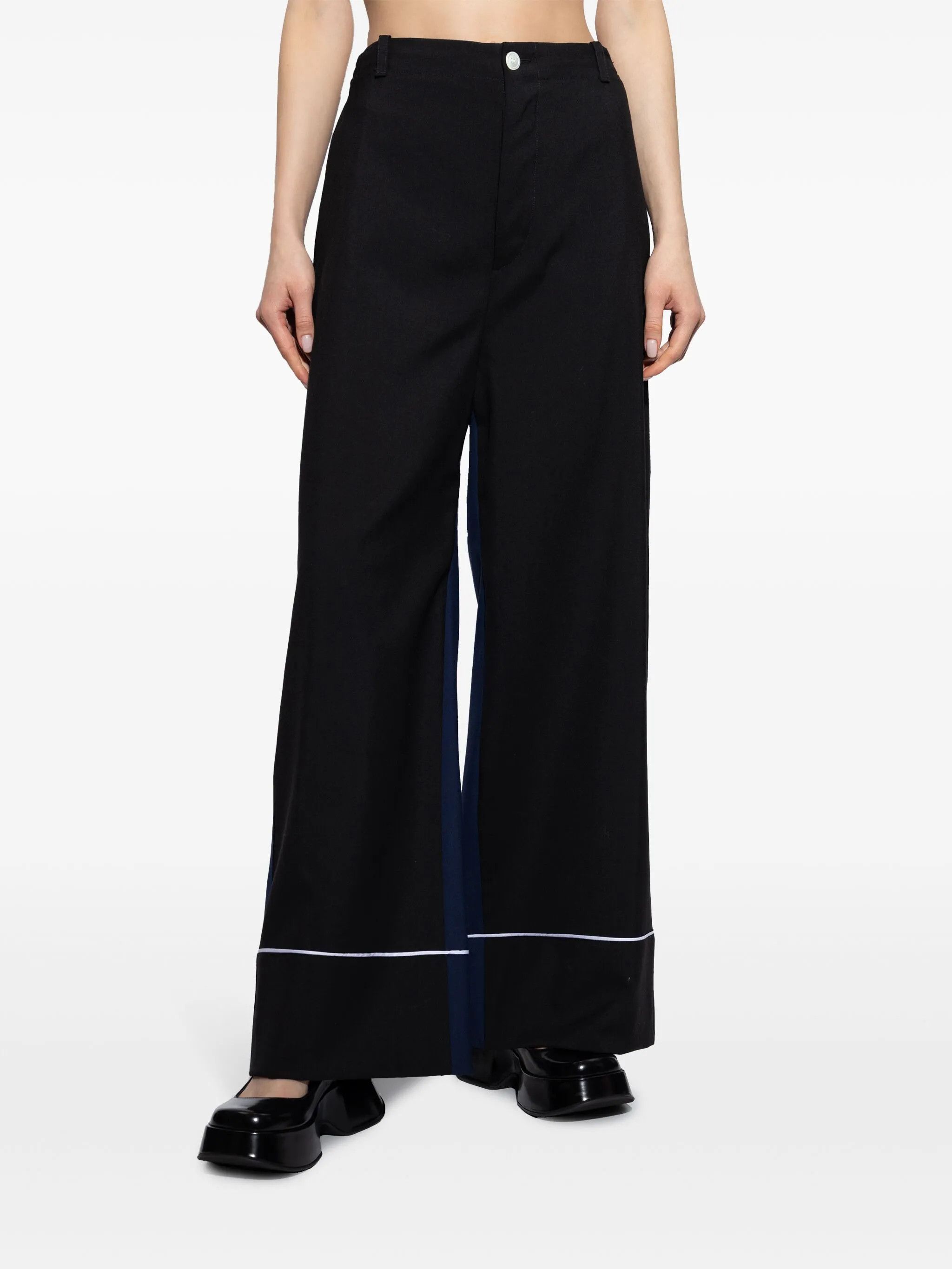 Marni o1s22i1n0525 Virgin Wool Trousers in Black Size 28" / US 6 / IT 42 - 3 Thumbnail
