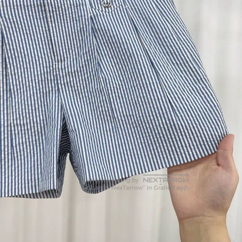 Gucci Gucci Blue and white striped puffy shorts Size 25" / US 0 / IT 36 - 4 Thumbnail