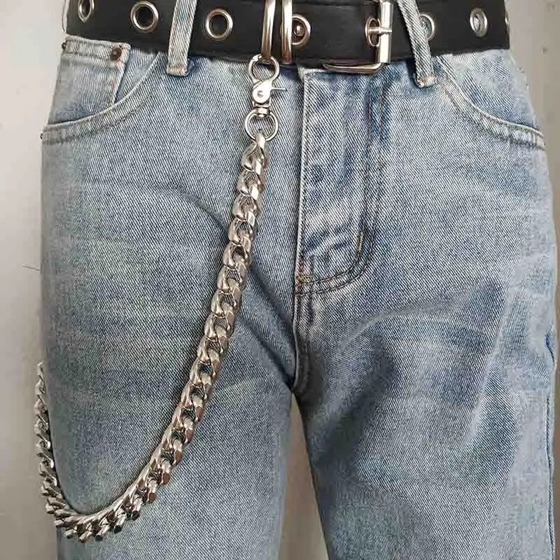 Jewelry × Vintage Trousers Key Chains Trendy Metal Punk Wallet Belt Keychain Size ONE SIZE - 3 Thumbnail