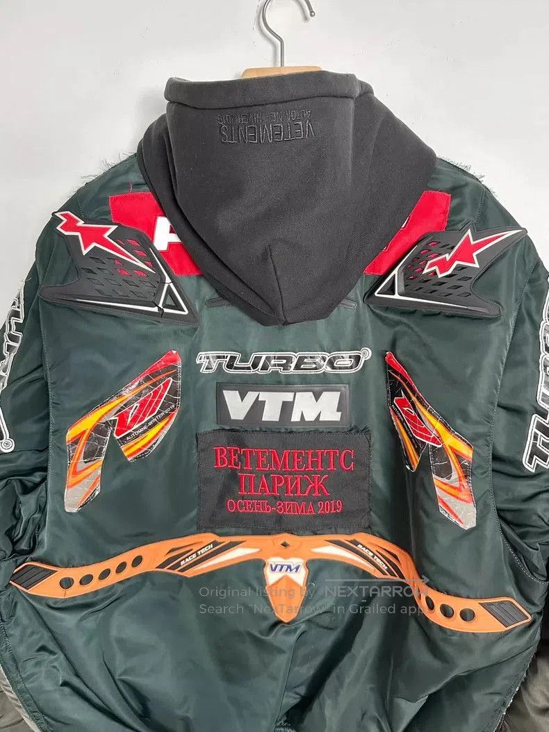 Vetements vetements x alpha bomber jacket with silicone design. Size US S / EU 44-46 / 1 - 4 Thumbnail