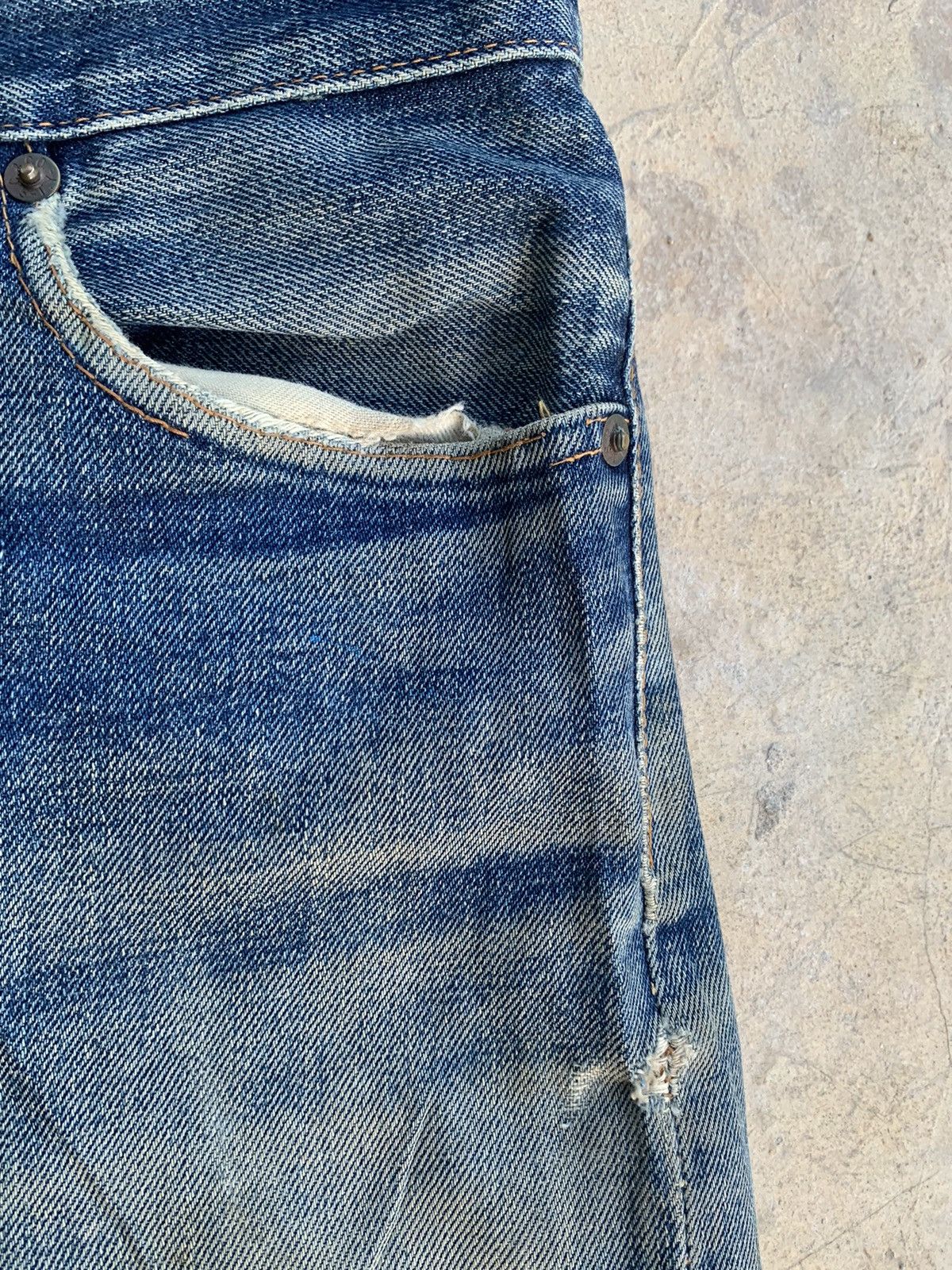 Sugar Cane Vintage Distressed Sugar Cane Redline Selvedge Denim Size US 30 / EU 46 - 16 Thumbnail