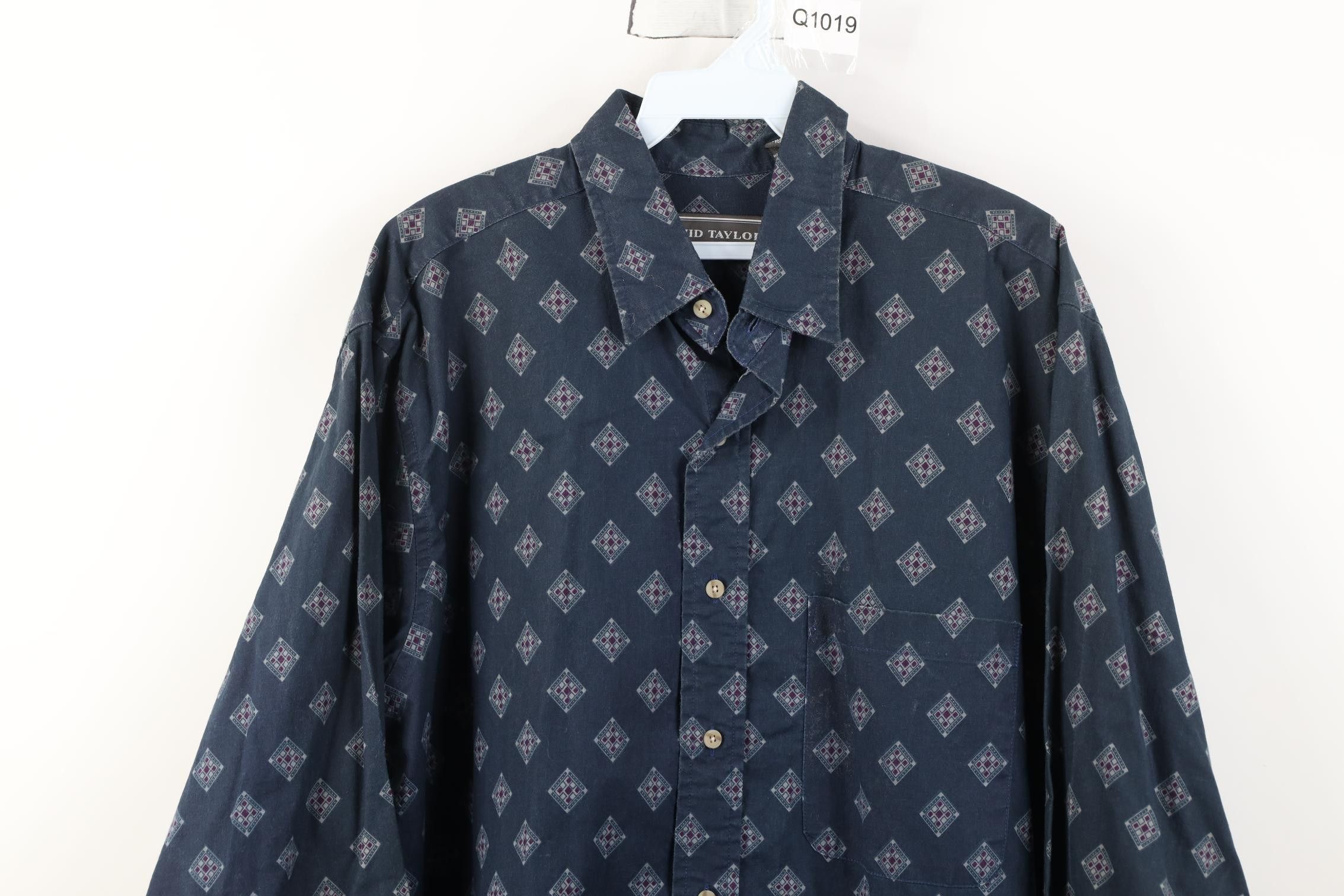 Vintage Vintage 90s Streetwear Collared Button Shirt Cotton Size US L / EU 52-54 / 3 - 2 Thumbnail