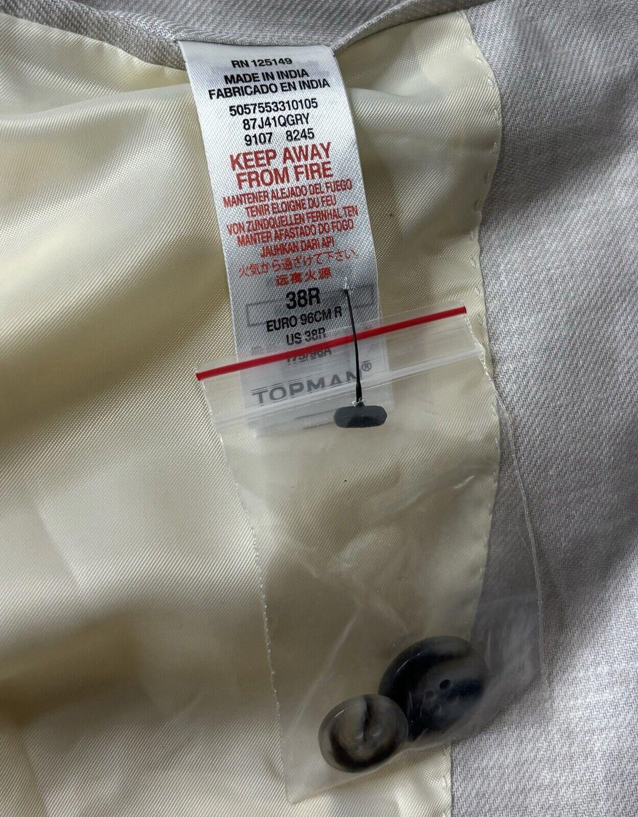 Topman Topman Hylan Blazer Jacket Mens 38R Linen Blend Handkerchief Size 36R - 12 Thumbnail