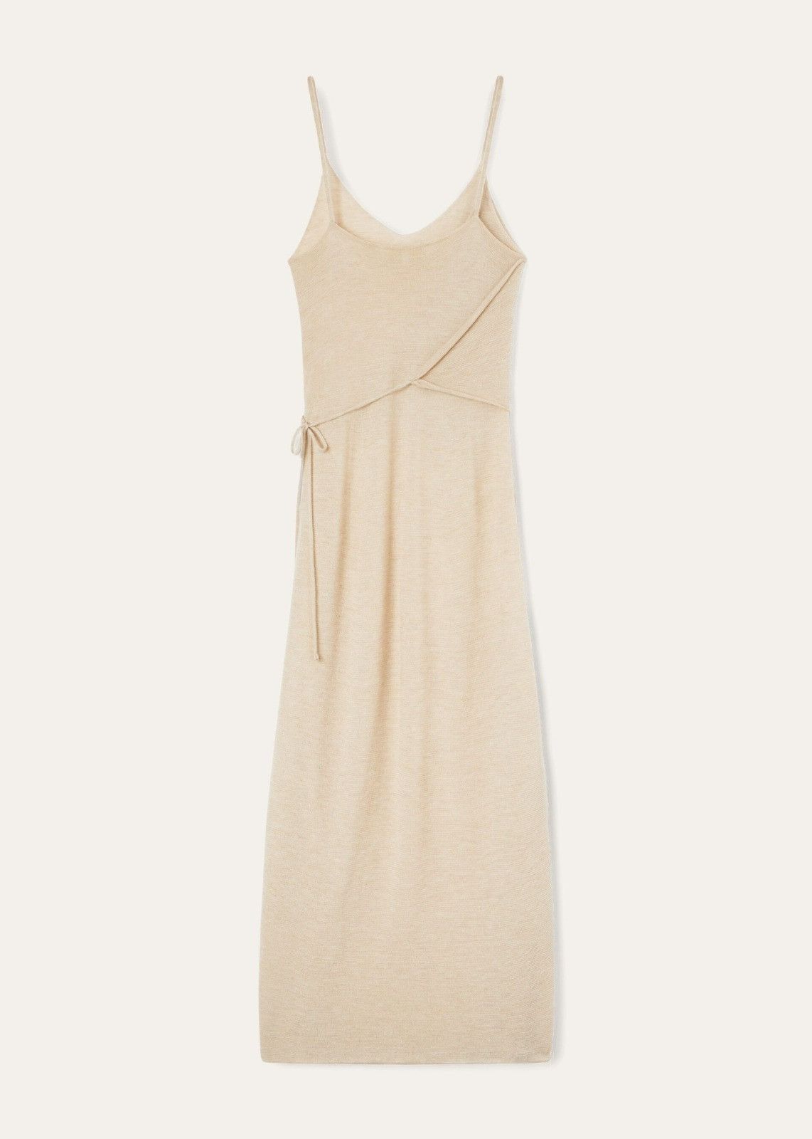Loro Piana o1srvl11e1125 FAN1854 Cocooning Dress in Beige Size M / US 6-8 / IT 42-44 - 2 Thumbnail