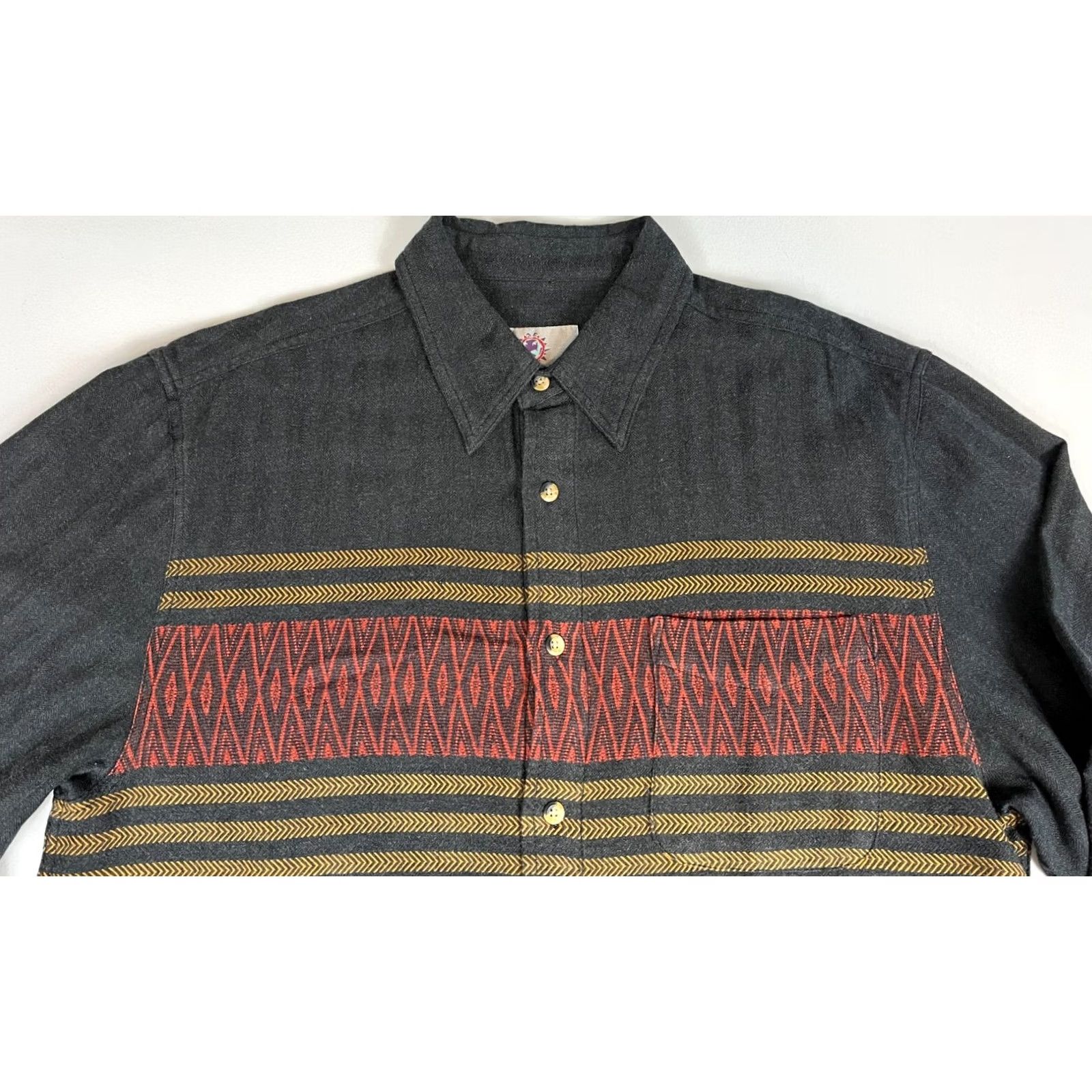 The Territory Ahead Men's The Territory Ahead Button-Up Shirt Tweed Herringbone Southwest Sz L Size US L / EU 52-54 / 3 - 4 Thumbnail
