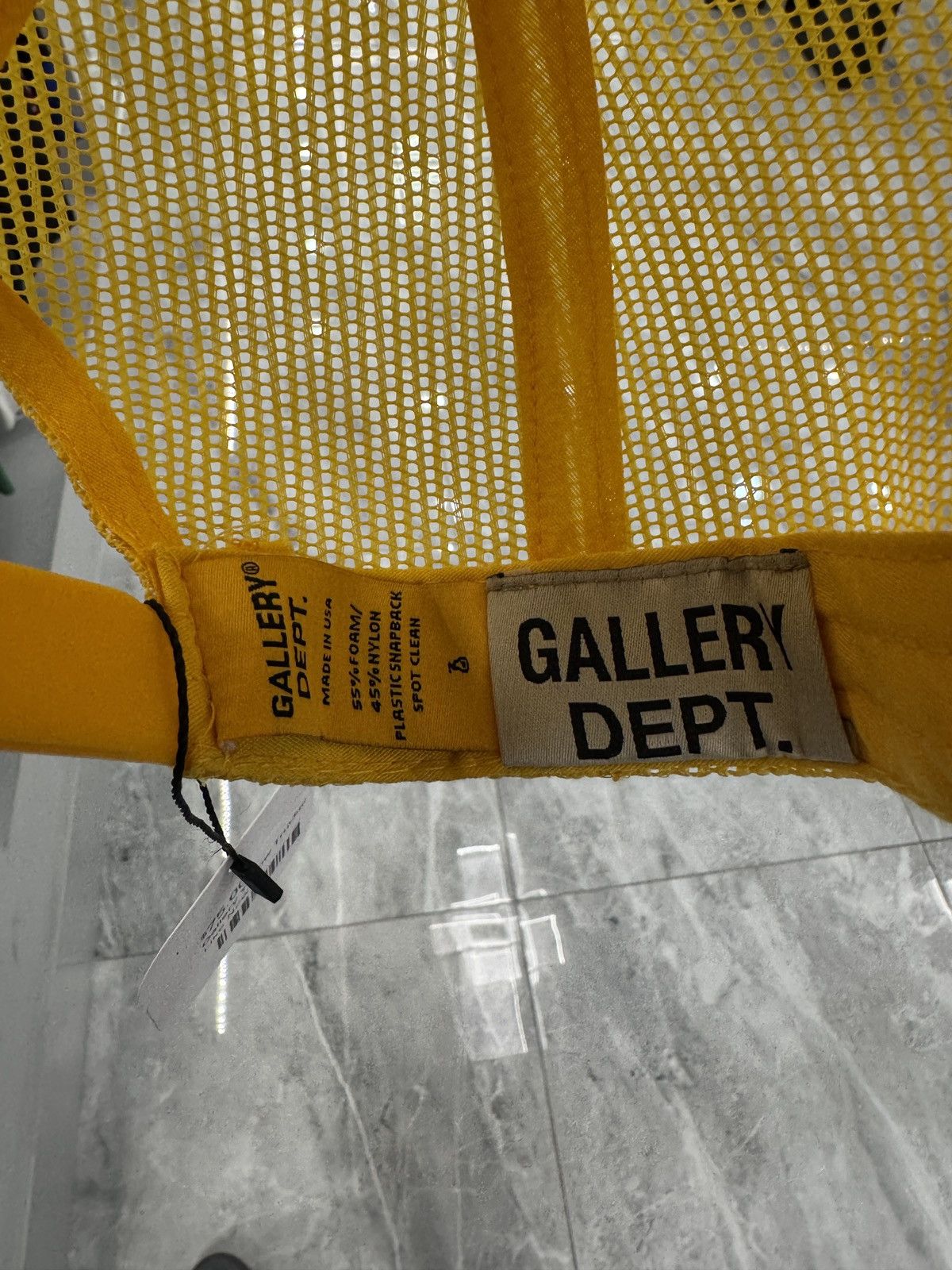 Gallery Dept. Gallery Dept Yellow Trucker Hat Size ONE SIZE - 5 Thumbnail