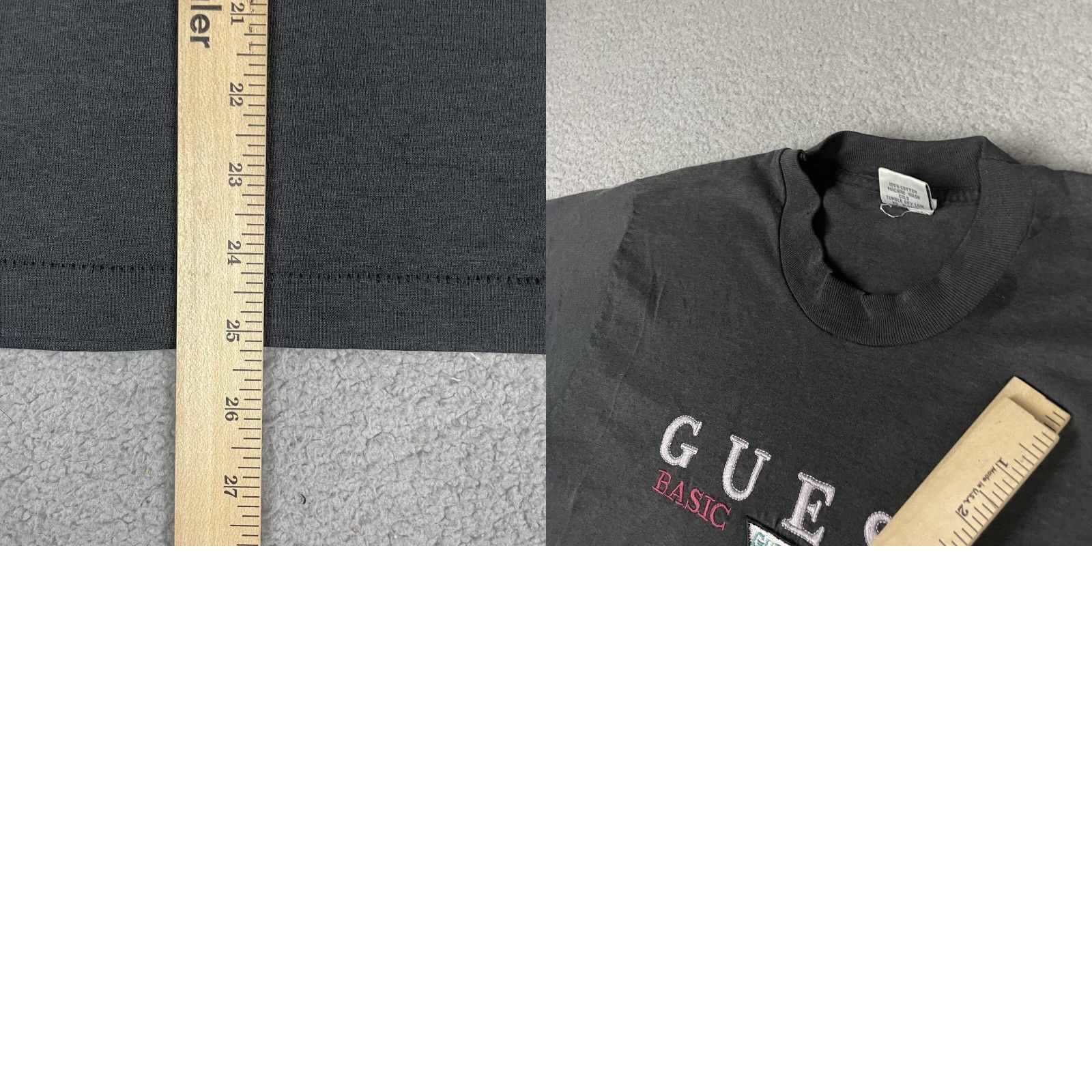 Guess VINTAGE GUESS TSHIRT Adult Medium Black Logo 90s Hip Hop Grunge Retro Mens M Size US M / EU 48-50 / 2 - 9 Thumbnail