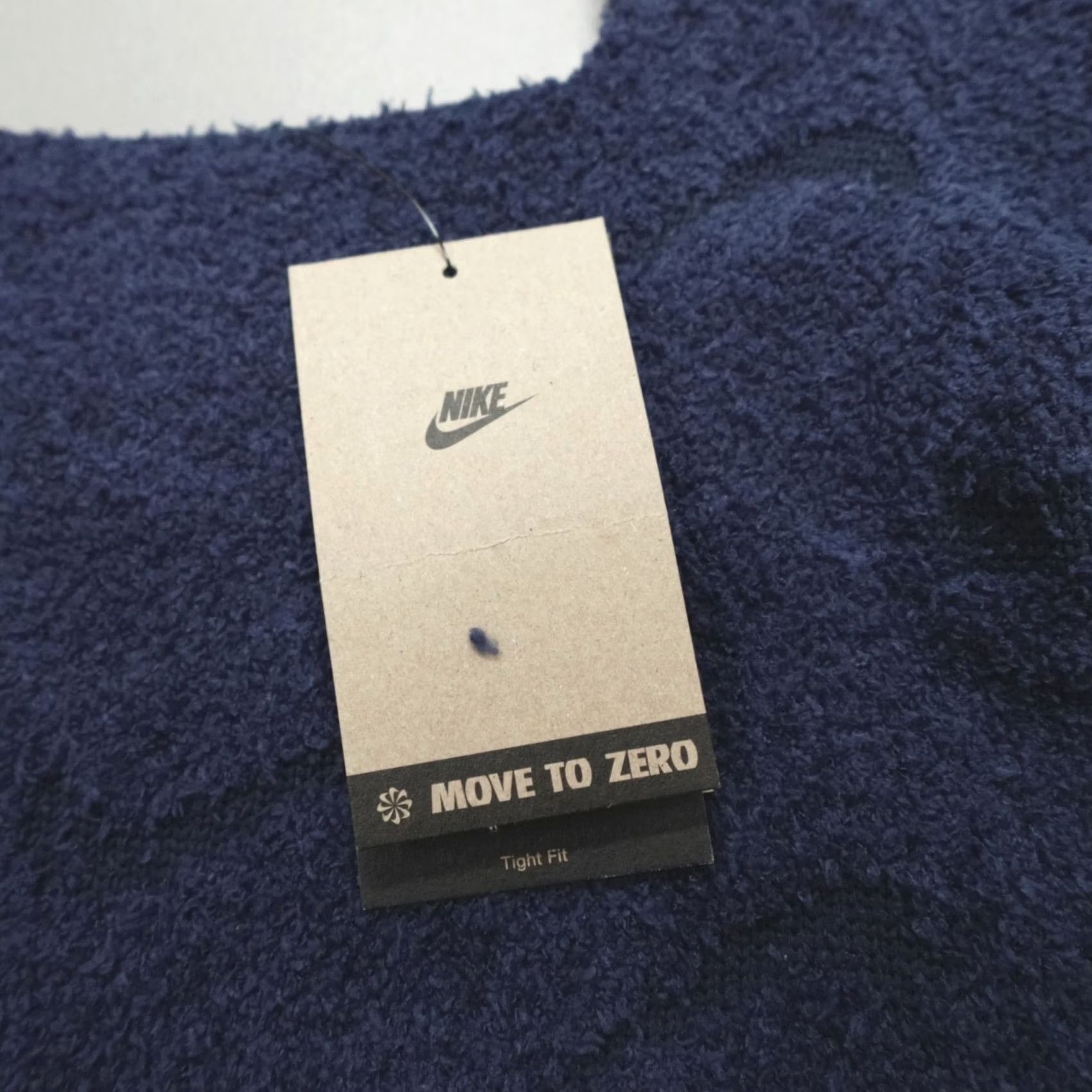 Nike Nike Sportswear Phoenix Cozy Boucle Knit Crop Top Shirt Women L Navy Cropped Slim Activewear 90s Style Sportswear Nike HV2770-410 Size L / US 10 / IT 46 - 2 Thumbnail