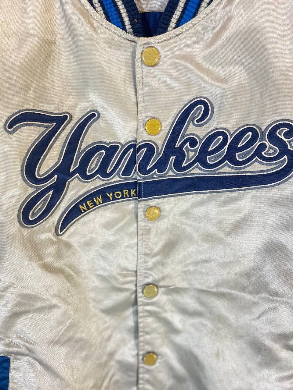 MLB vintage mlb new york yankees bomber jacket nice design Size US XXL / EU 58 / 5 - 2 Thumbnail