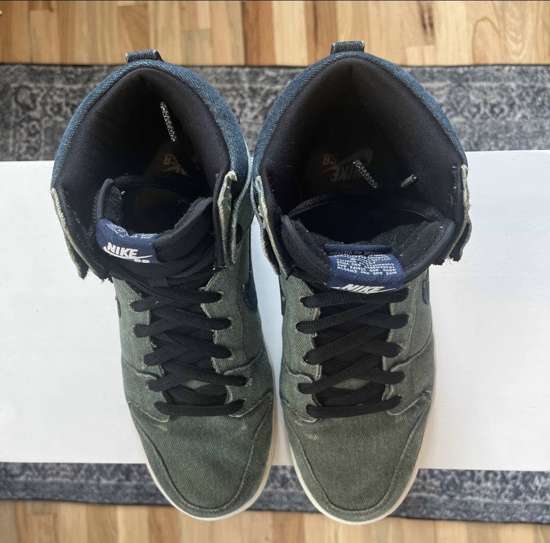 Nike Nike SB Dunk Hi Denim Size 10.5 Size US 10.5 / EU 43-44 - 3 Thumbnail
