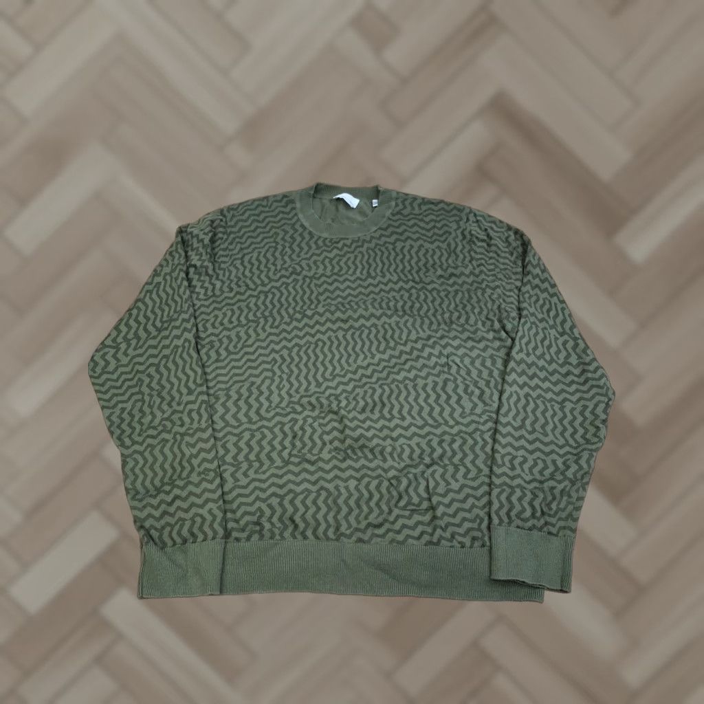 7 For All Mankind 7 for all Mankind Sweater Womens XL Green Cashmere Cotton Knit Pullover Casual Winter Spring Fall Long Sleeve Regular Fit, Solid Pattern Size XL / US 12-14 / IT 48-50 - 1 Thumbnail