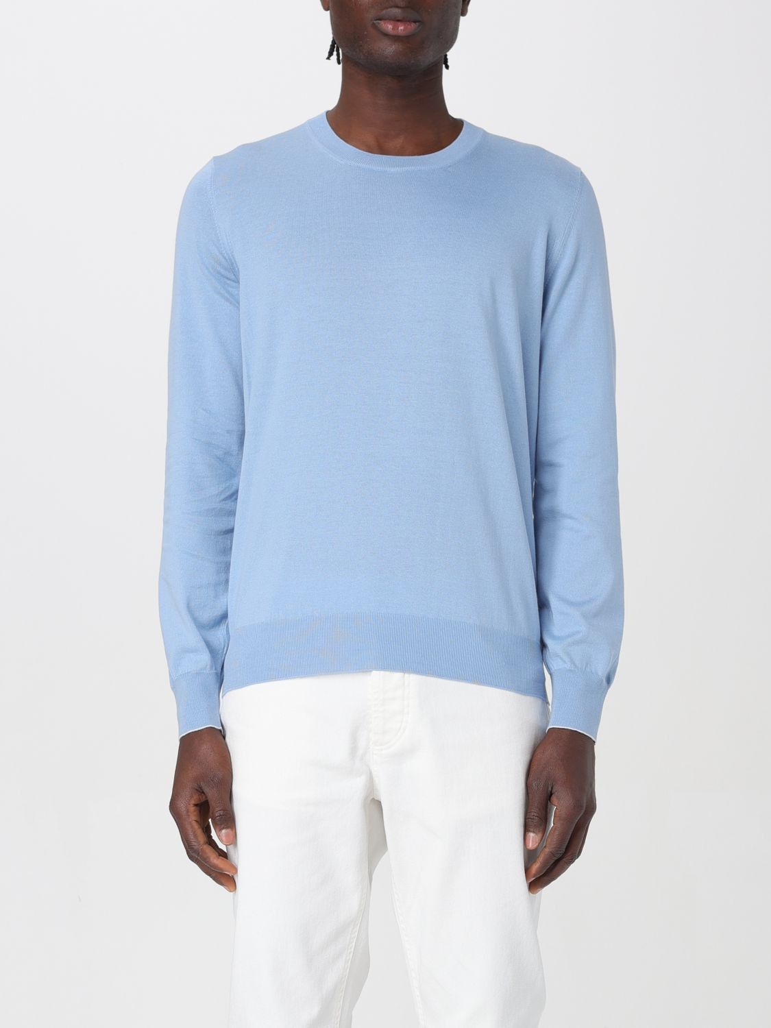 image of Brunello Cucinelli Sweater Men Turquoise (Size Large)