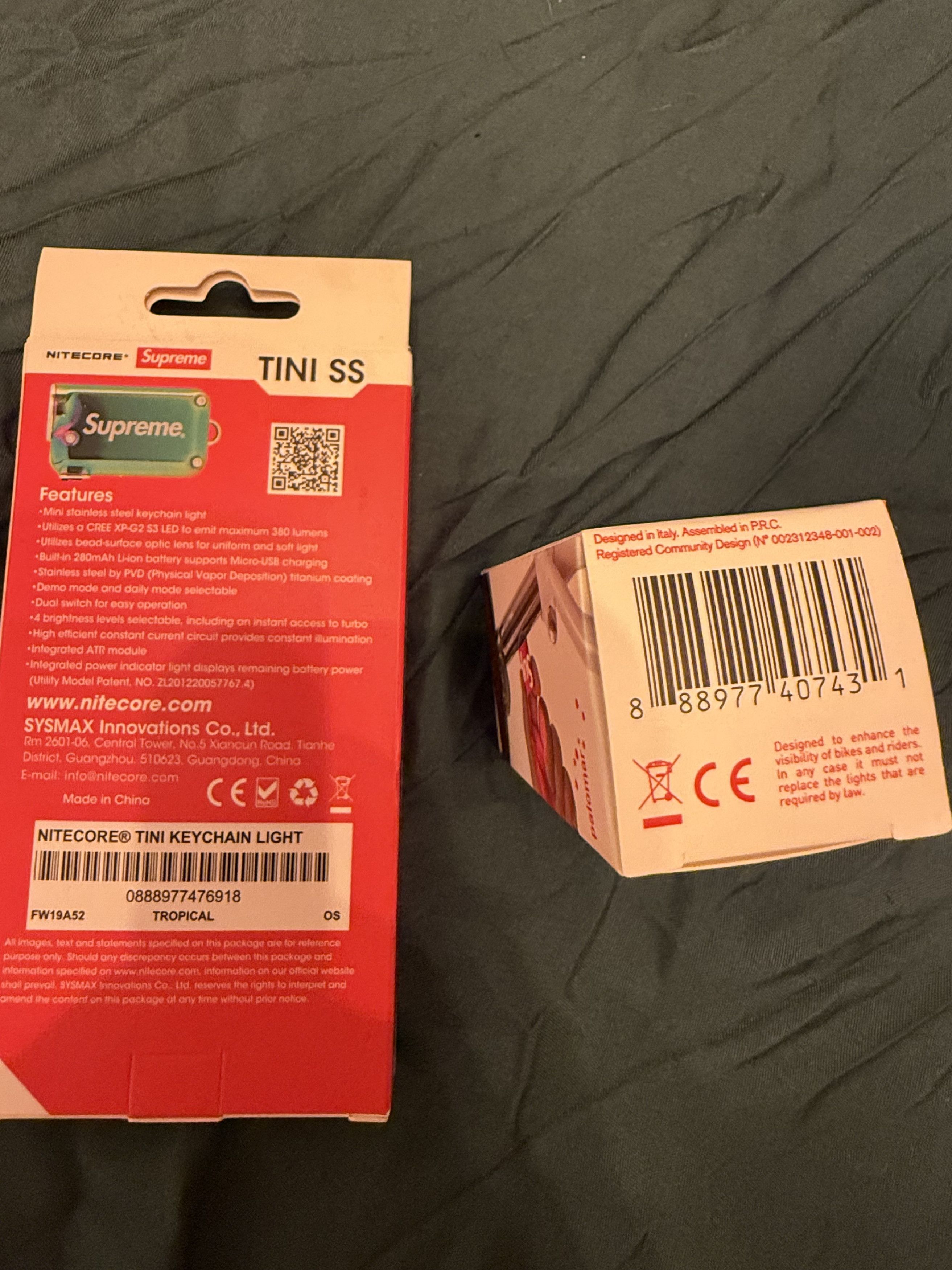 Supreme Supreme x Nitecore TINI SS Tropical Keychain Light SS22 Size ONE SIZE - 3 Thumbnail