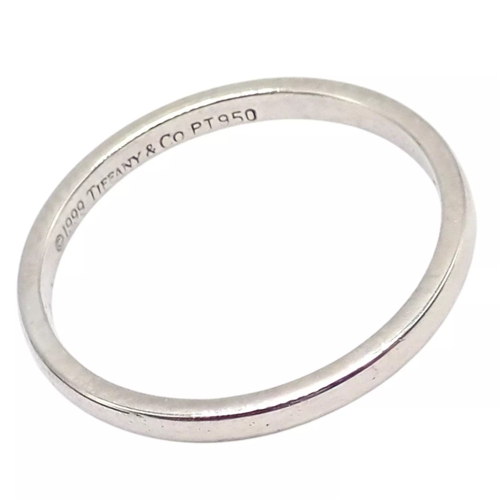 Tiffany & Co. Tiffany & Co Platinum Stacking 2mm Band Ring sz 5.5 1999 Size ONE SIZE - 6 Thumbnail