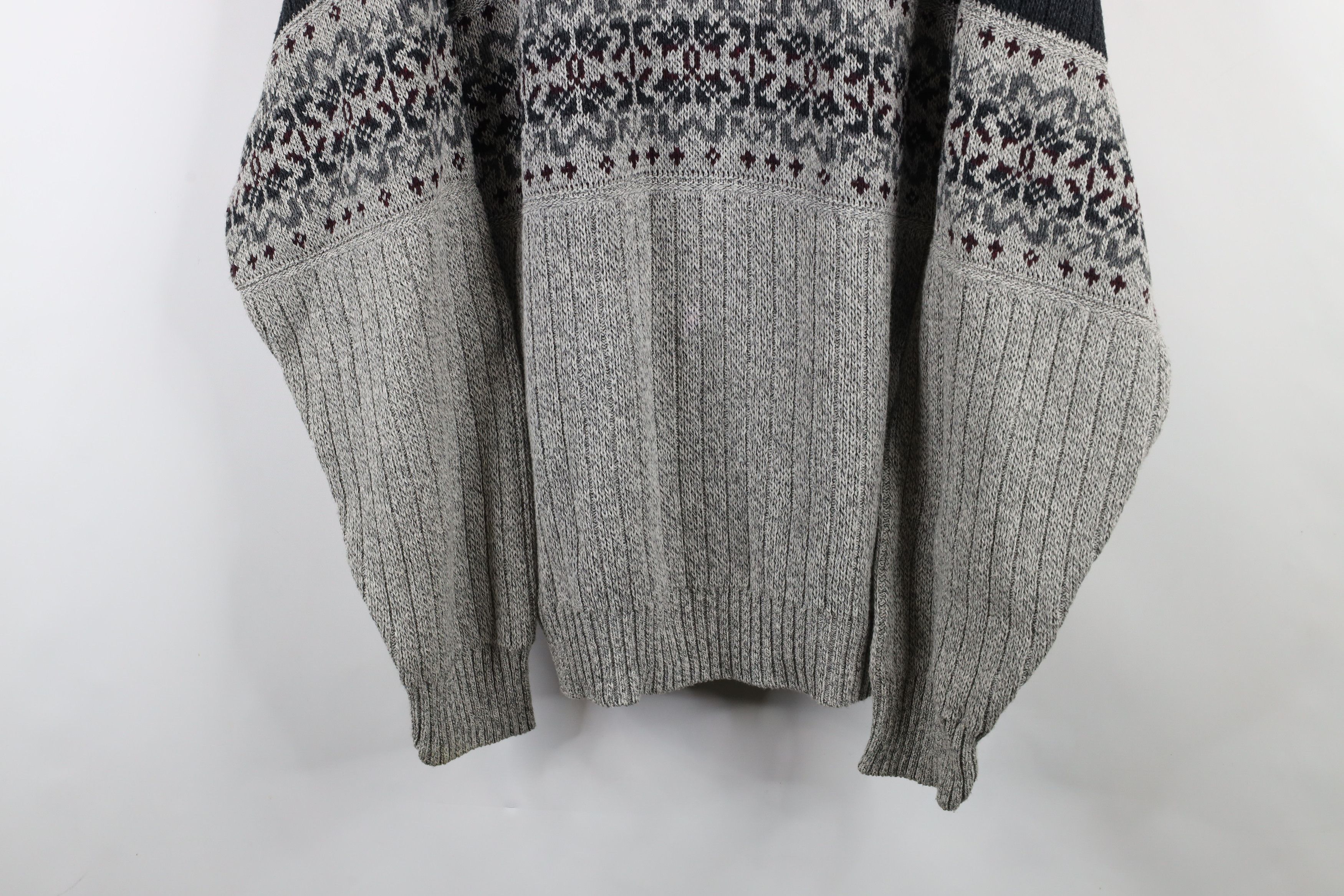 Vintage Vintage 90s Streetwear Ribbed Knit Crewneck Sweater Size US XL / EU 56 / 4 - 3 Thumbnail