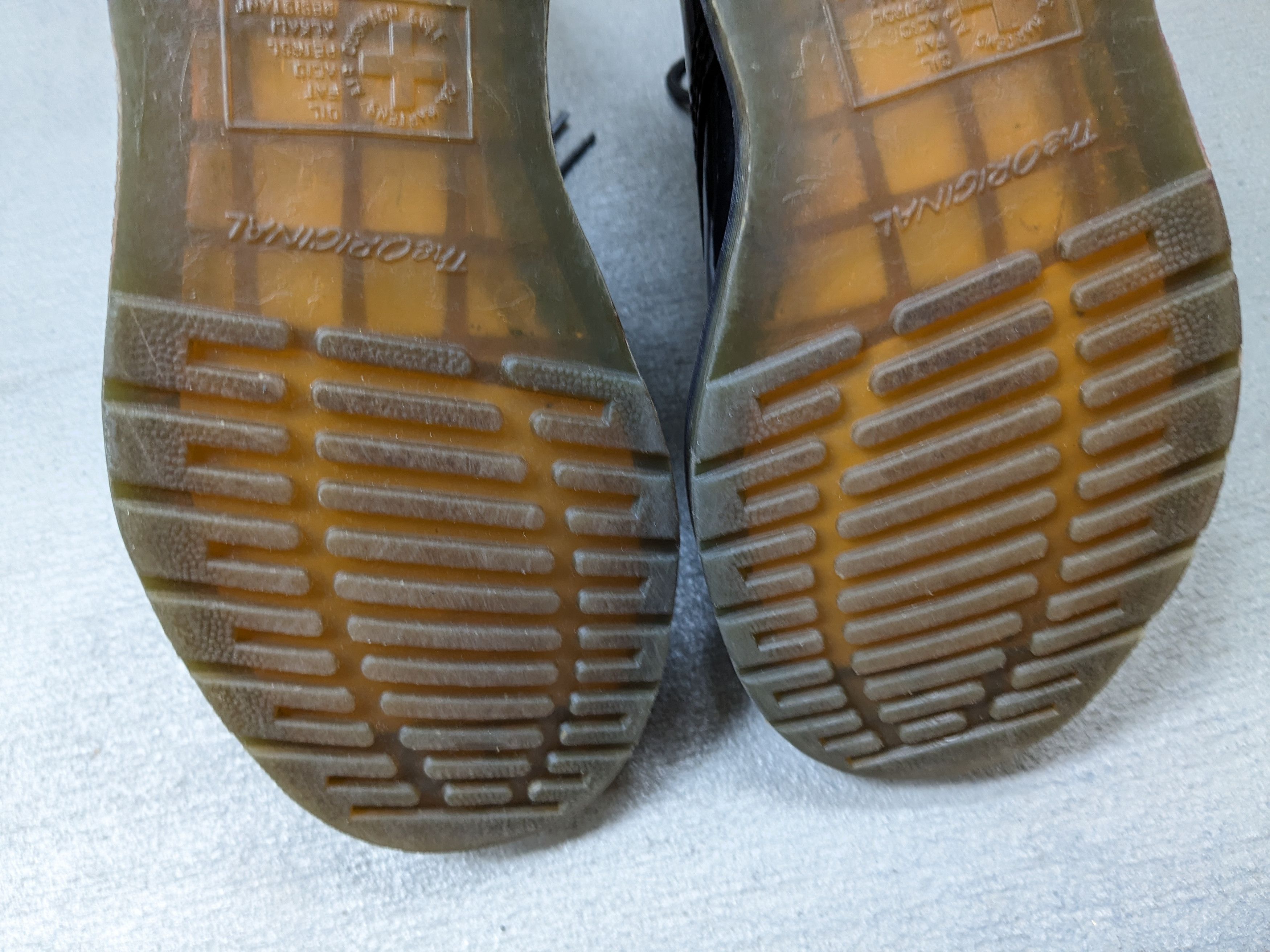 Dr. Martens × Genuine Leather Dr. Martens Boots Black Patent Leather 7 Lace Up Combat Size US 7 / EU 40 - 14 Thumbnail