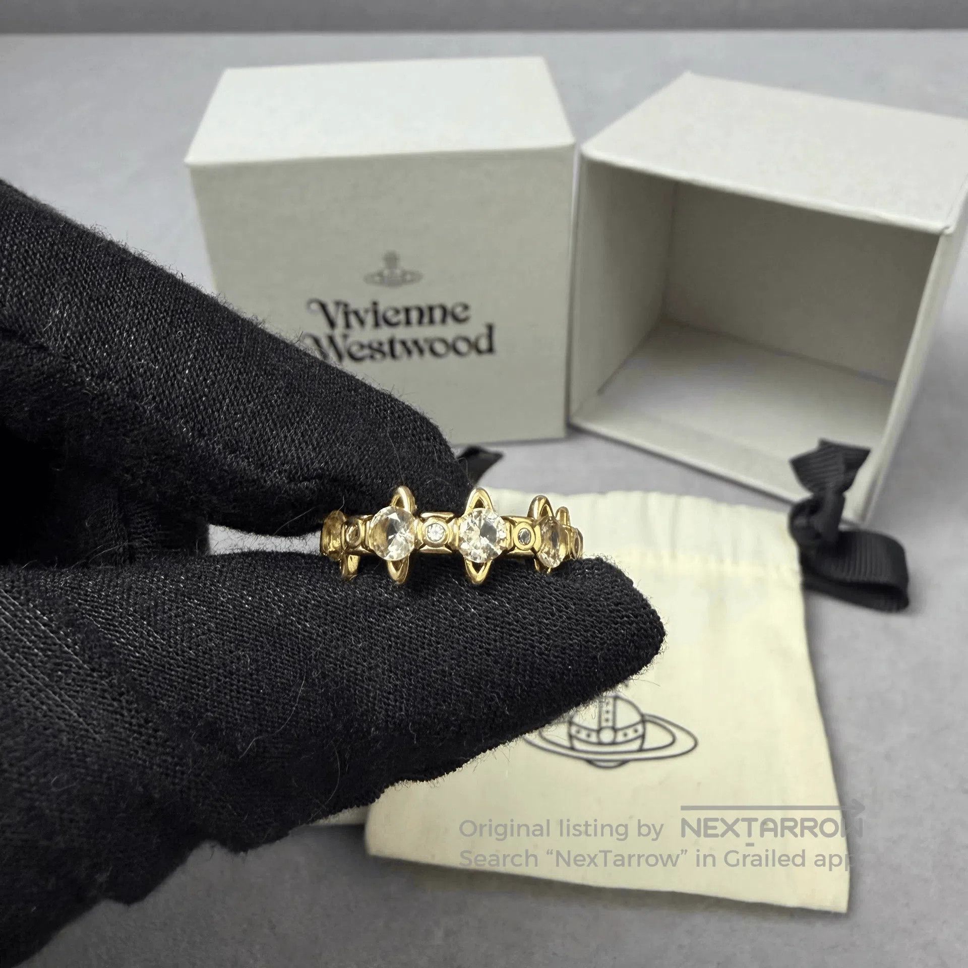 Vivienne Westwood Vivian Westwood Warwick Crown Saturn Ring. Size ONE SIZE - 1 Thumbnail