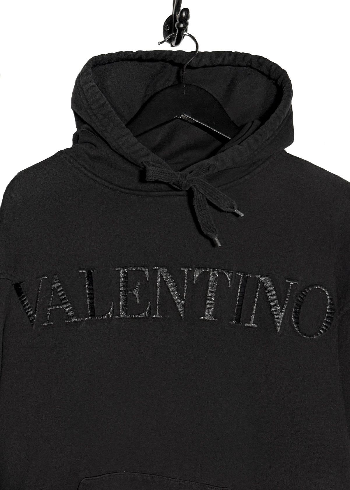Valentino Valentino Black 3D Logo Embossed Hoodie Size S / US 4 / IT 40 - 4 Thumbnail