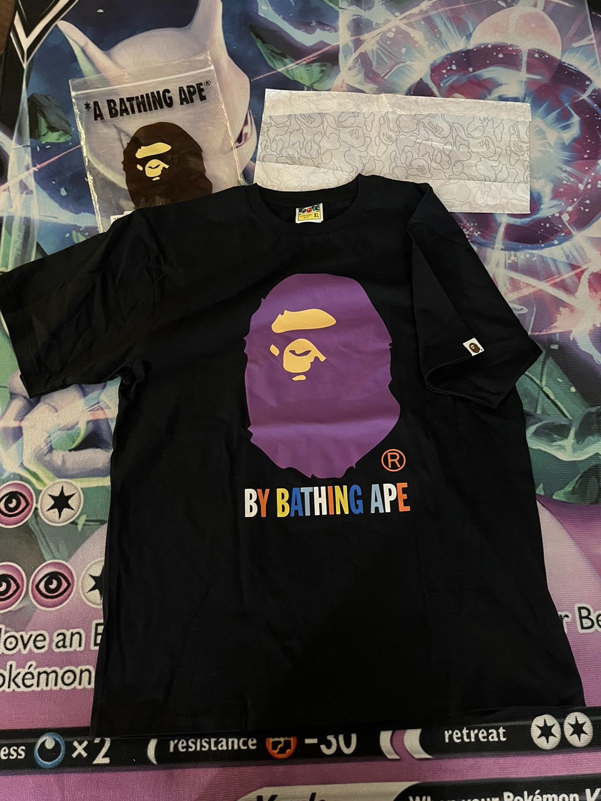Bape NEW BAPE Colors By Bathing Ape Tee (SS24) XL black purple Size US XL / EU 56 / 4 - 1 Thumbnail