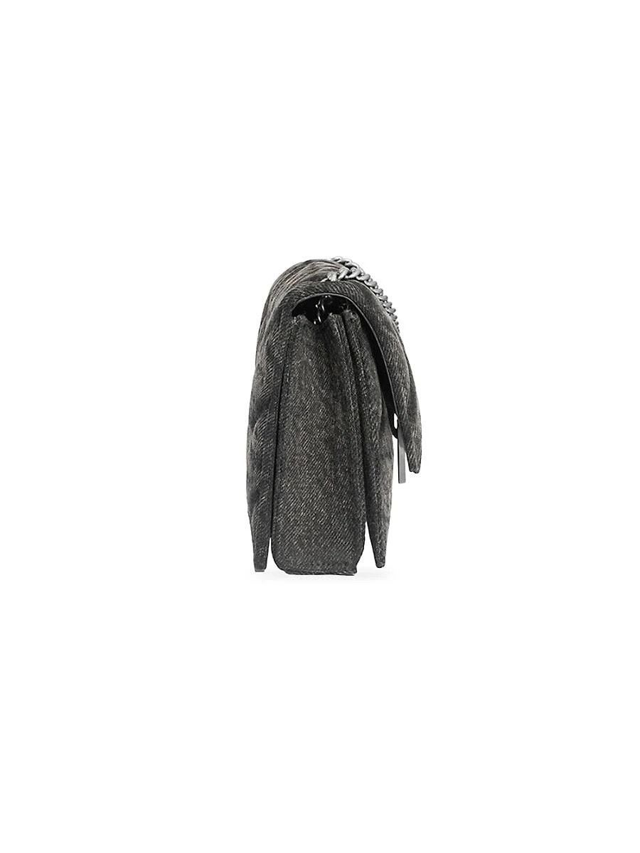 Balenciaga o1mt1gz0824 Size: OS / Crush XS Chain Bag Denim Black Size ONE SIZE - 6 Thumbnail