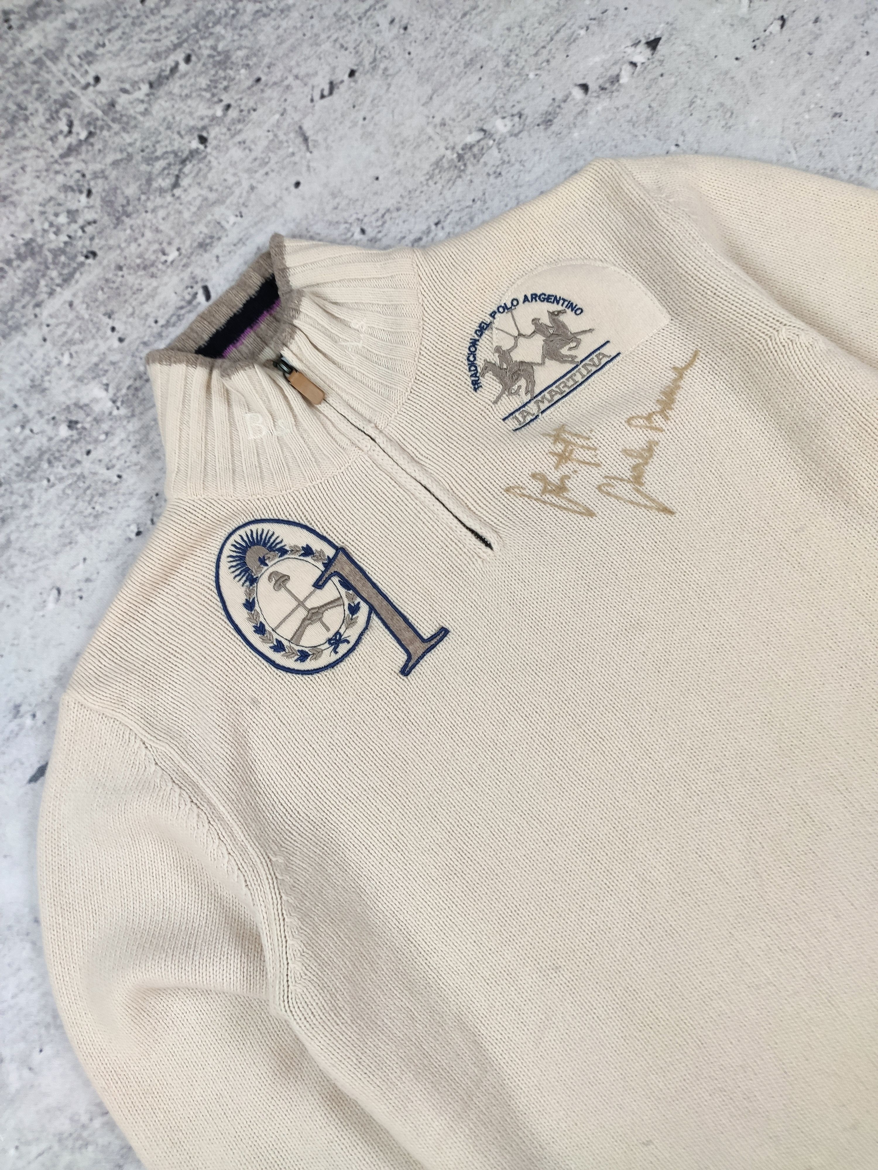 La Martina La Martina Wool sweater halfzip 1/4 jumper Size US XL / EU 56 / 4 - 2 Thumbnail