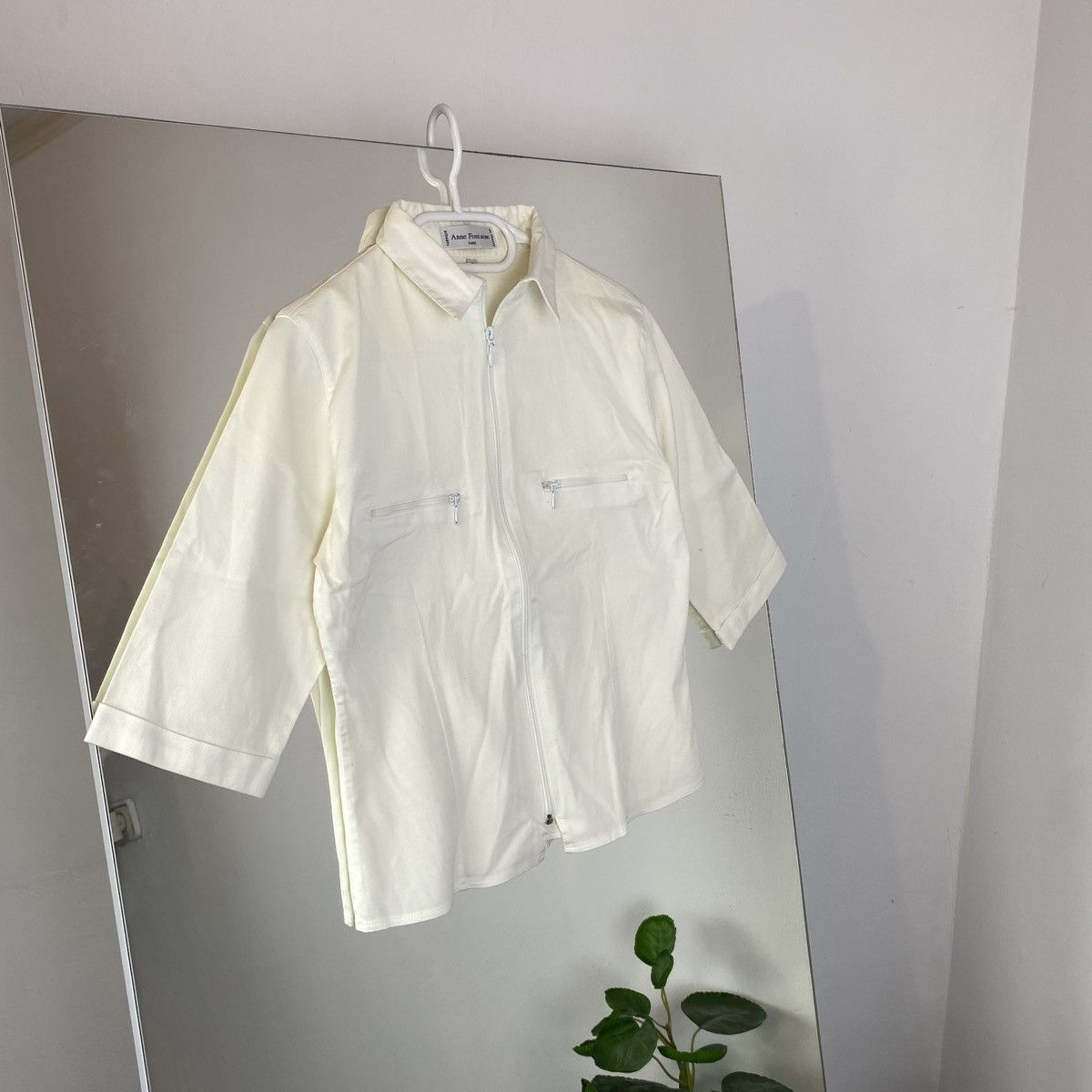 ANNE FONTAINE × Vintage ANNE FONTAINE VINTAGE AVANT GARDE SHIRT Size XS / US 0-2 / IT 36-38 - 1 Thumbnail