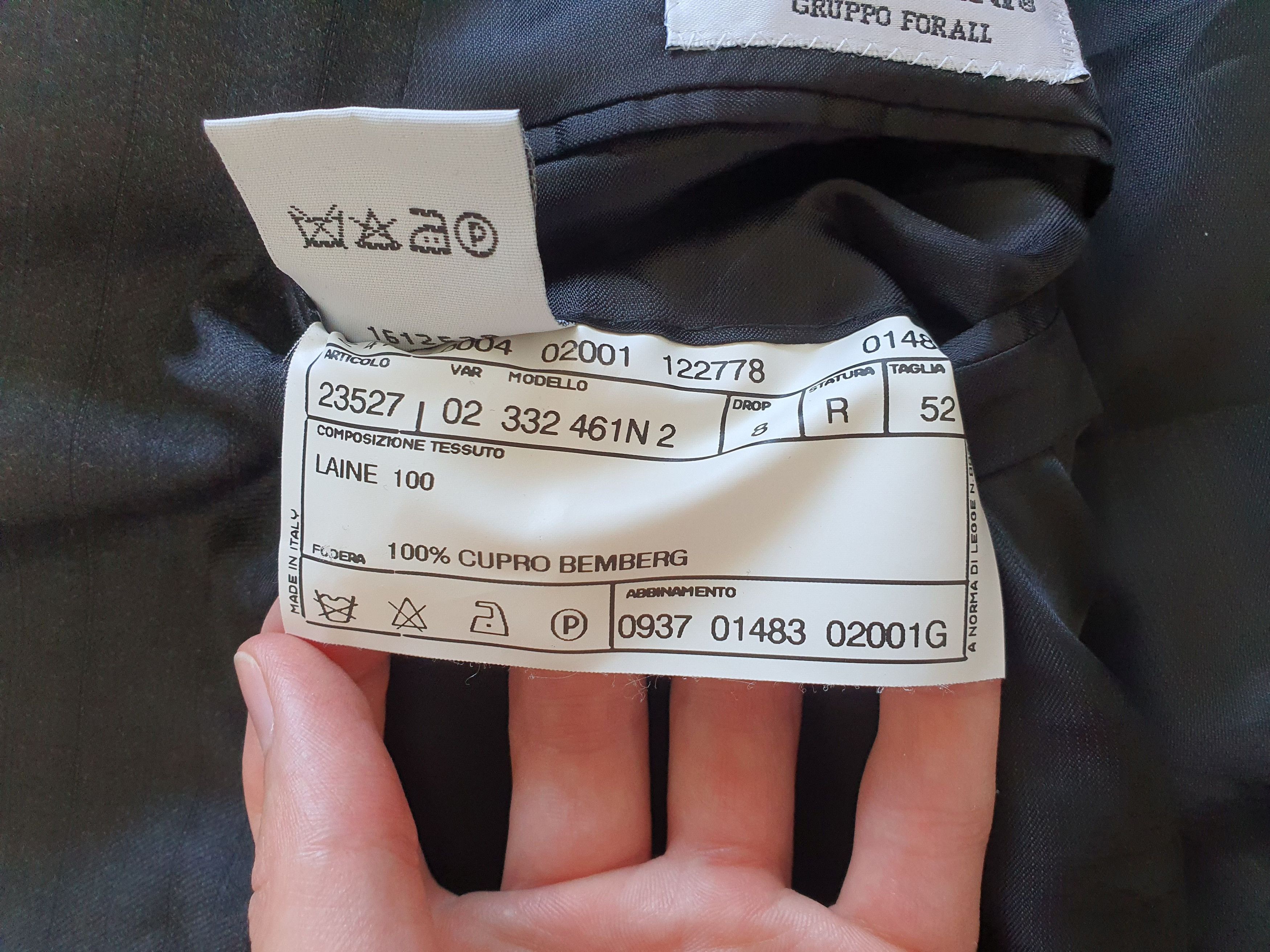 Pal Zileri Double Breasted (6x2) Gray Blazer Sports Coat Jacket - EU 52 Size 42R - 7 Thumbnail