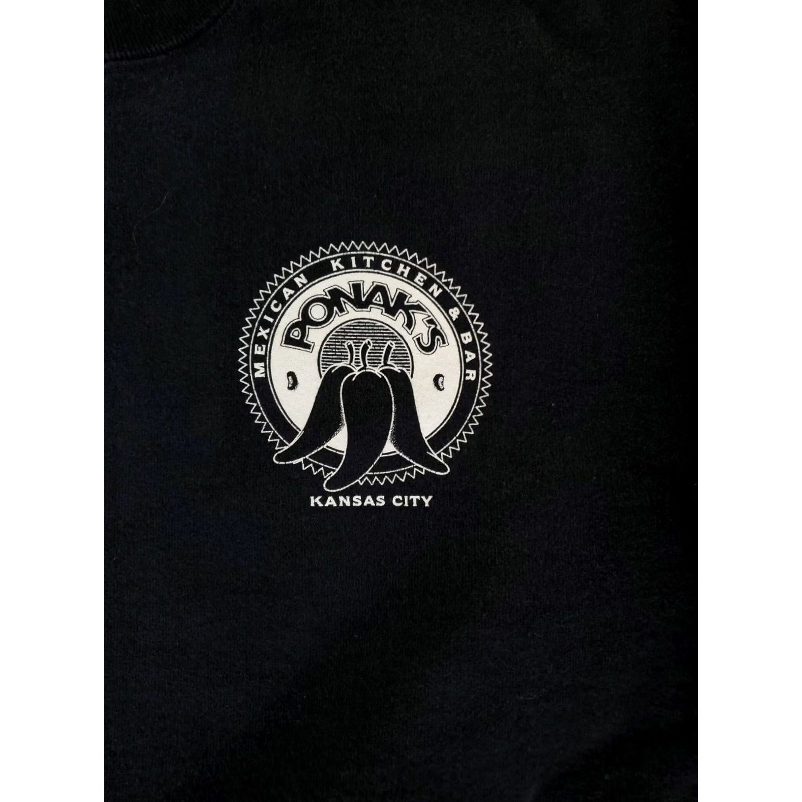 Fruit Of The Loom VINTAGE Fruit of the Loom Sweatshirt Mens XL Black 90s Ponak's Mexican Supercotton Pullover Size US XL / EU 56 / 4 - 2 Thumbnail