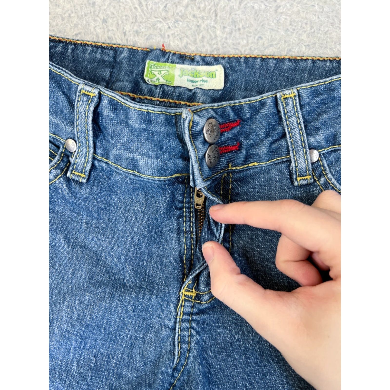 Wrangler Wrangler 20X Womens Jeans Capri Denim Blue Low Rise Slim Fit Cotton 5 Size 27" / US 4 / IT 40 - 5 Thumbnail