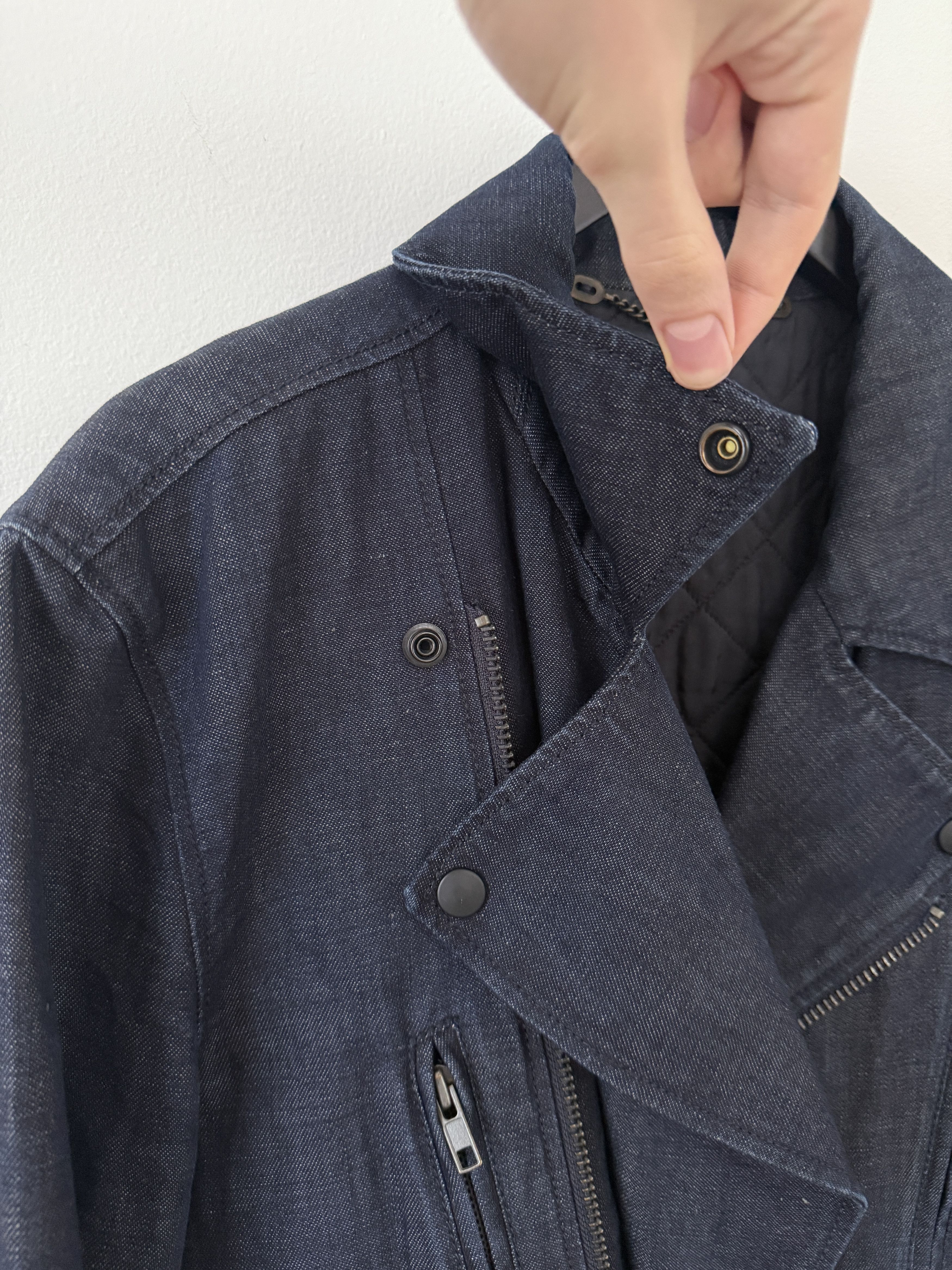 Maison Margiela 2011 Replica Denim Perfecto Moto Jacket Size US M / EU 48-50 / 2 - 9 Thumbnail
