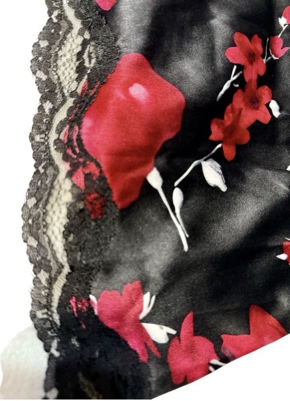 White House Black Market White House Black Market Silk & Lace Camisole Black & Pink Size M / US 6-8 / IT 42-44 - 5 Thumbnail