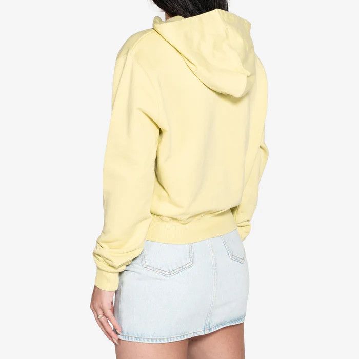 Off-White o1gr1nt1124 3D Off Stamp Cropped Hoodie in Light Green Size L / US 10 / IT 46 - 3 Thumbnail