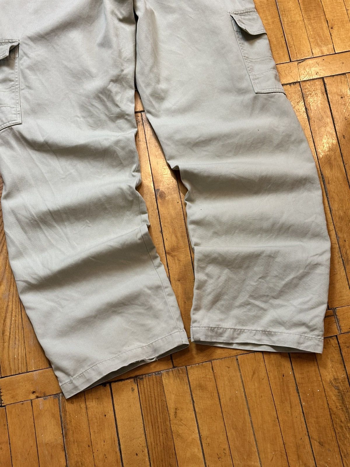 Quiksilver 🔥 Vintage 1990s Quiksilver Logo Cargo Baggy Skater Pants Size US 34 / EU 50 - 3 Thumbnail