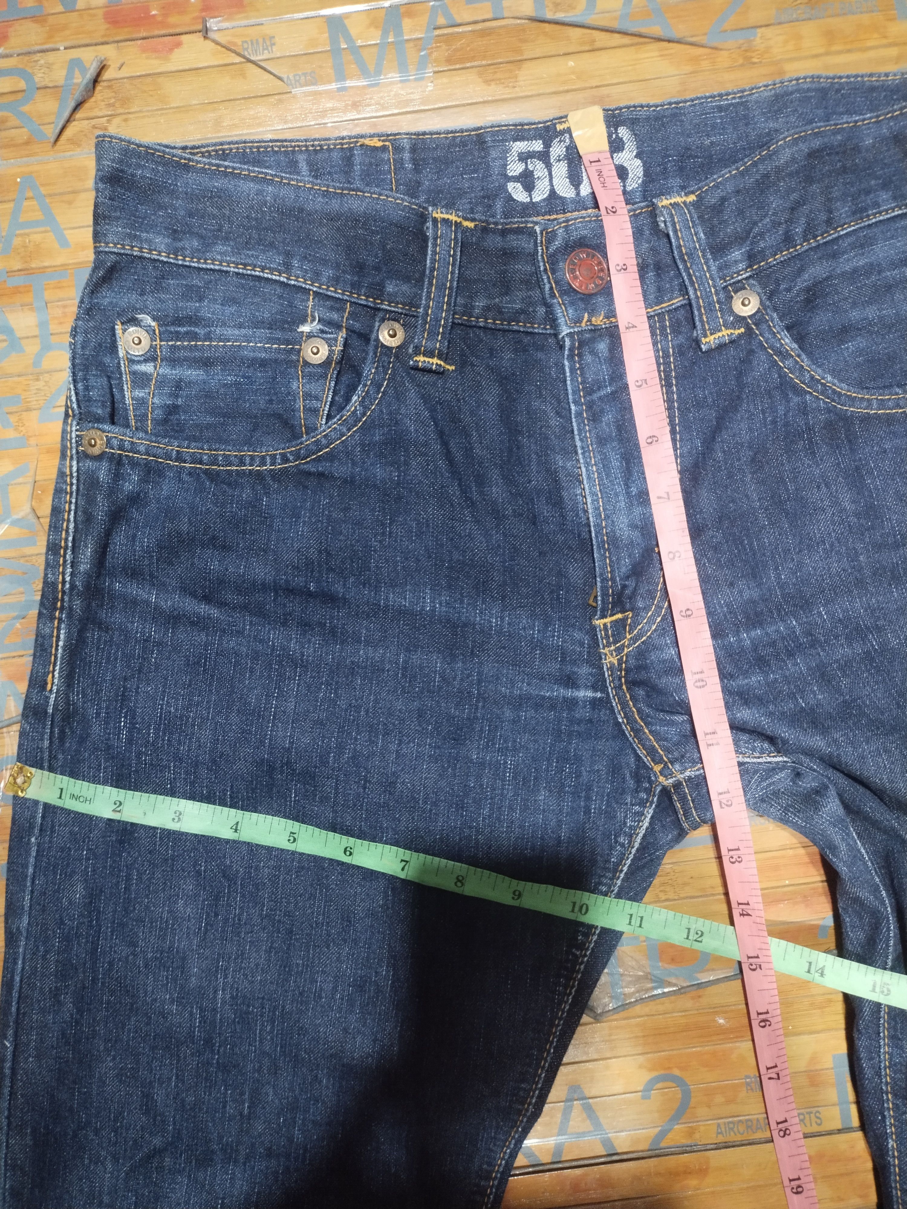 Edwin Jeans Edwin 503,Blue Trip Sz 30" Size US 30 / EU 46 - 2 Thumbnail