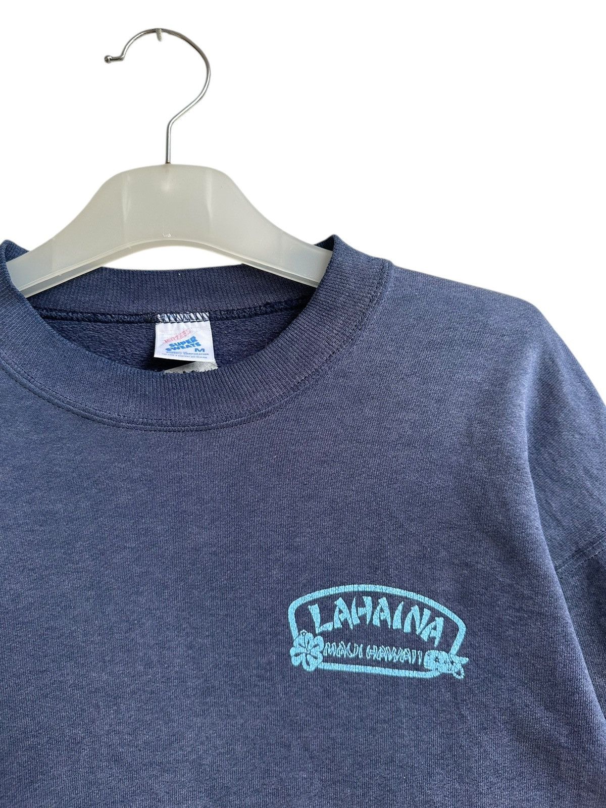 Jerzees Vintage 90s Lahaina Maui Hawaii Surf Sun Faded Sweatshirt Size US M / EU 48-50 / 2 - 3 Thumbnail