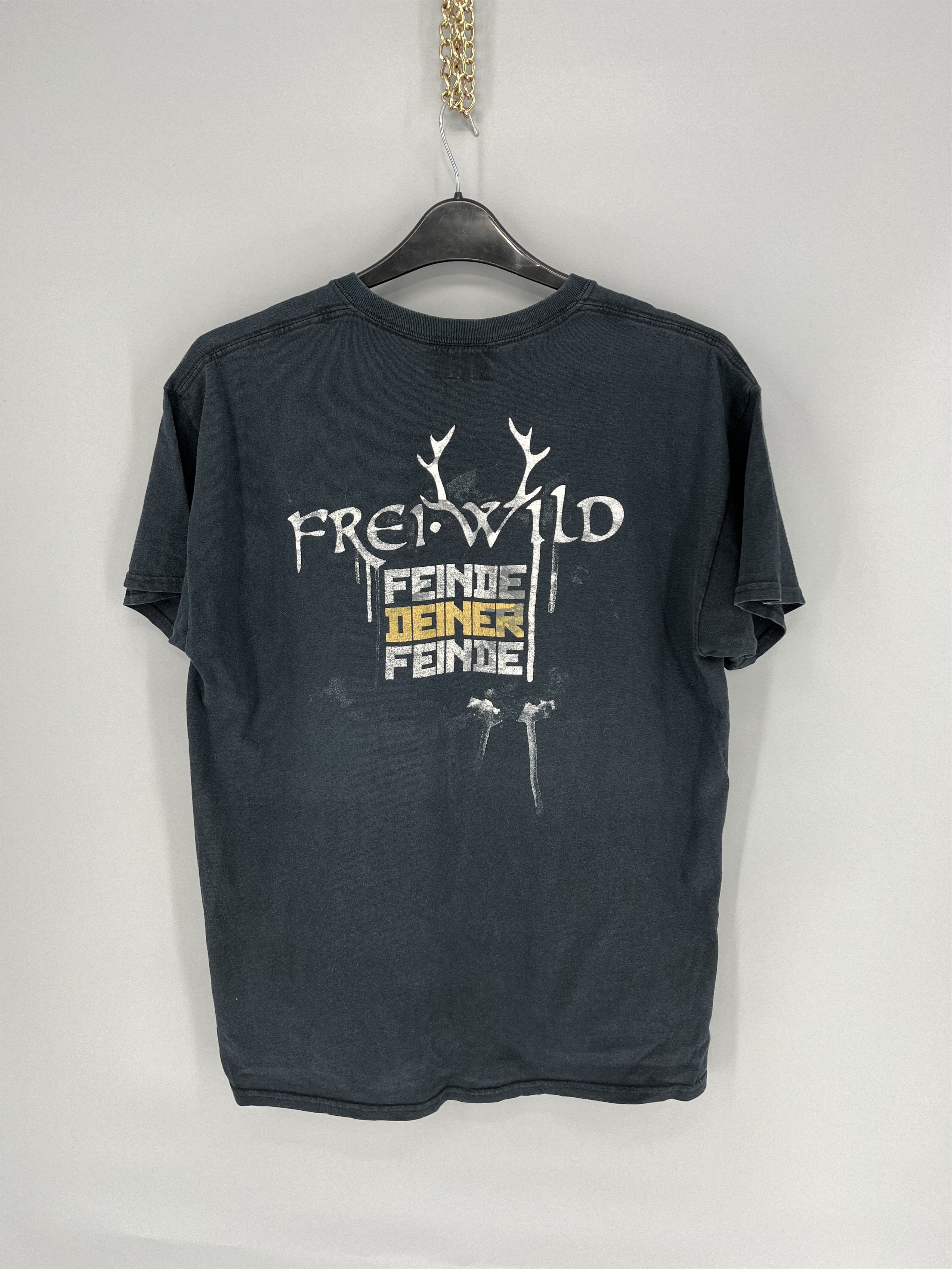 Band Tees Vintage Frei WILD Band tee Skull T shirt Black Size US L / EU 52-54 / 3 - 9 Thumbnail