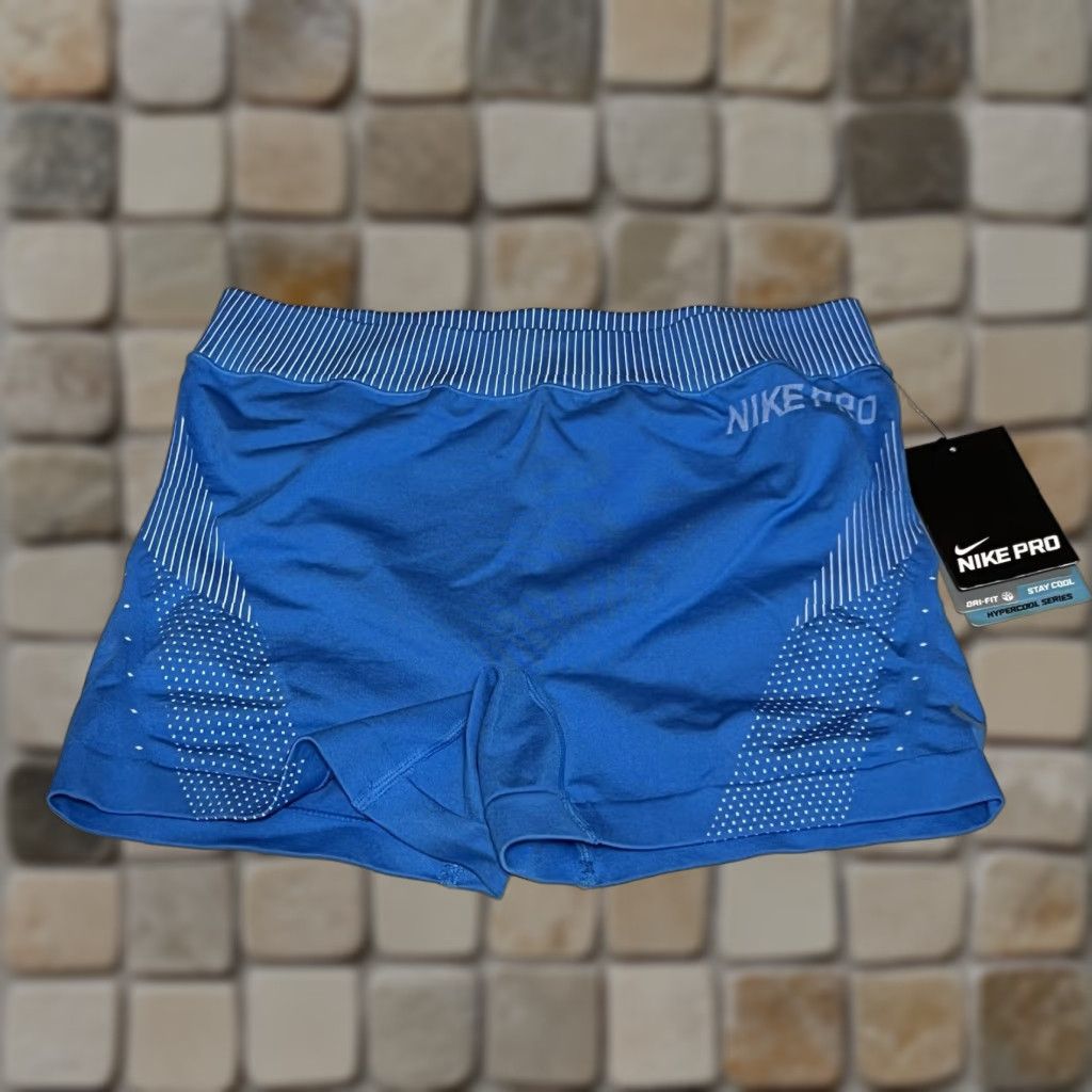 Nike NIKE PRO Hyper COOL 3.0" Compression Shorts Womens Medium Blue Dri Fit NWT Size 32" / US 10 / IT 46 - 1 Thumbnail
