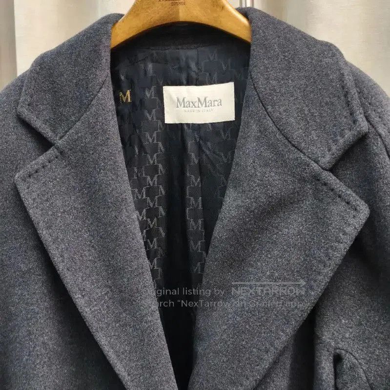 Max Mara MaxMara Gray Wool Ladies' Coat . Size XL / US 12-14 / IT 48-50 - 2 Thumbnail